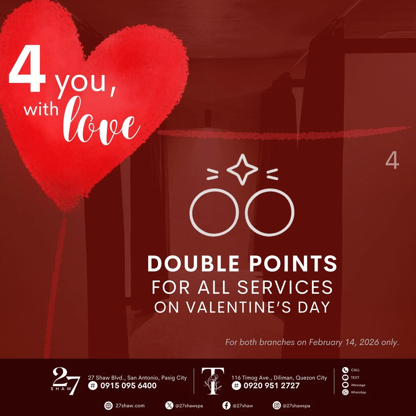 Love that gives back. Twice. &mdash; &ldquo;4 you, with love&rdquo; ❤️

#ThisIs27Shaw
#Tby27Shaw