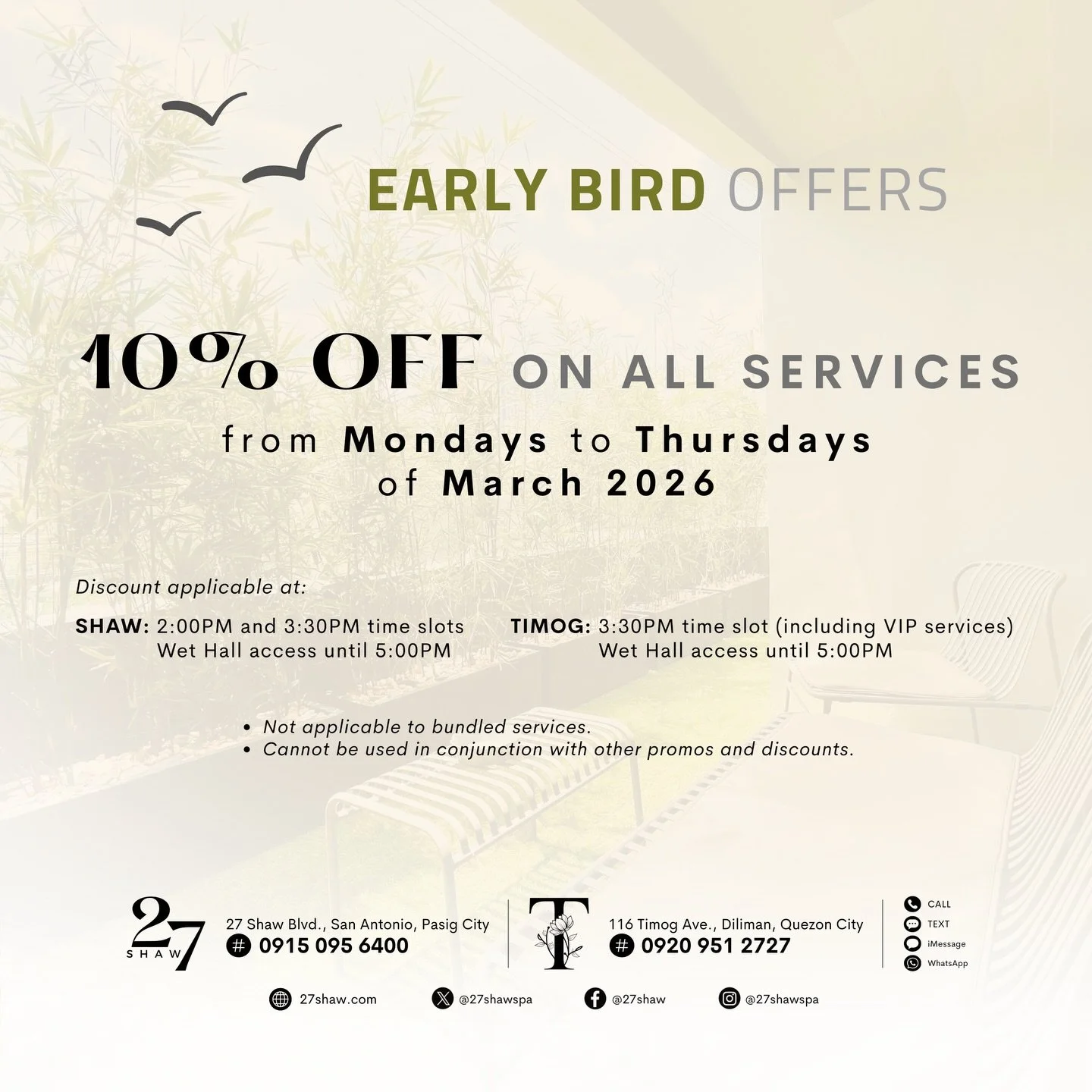 Start early, spend softly. ☀️ 

#ThisIs27Shaw
#Tby27Shaw