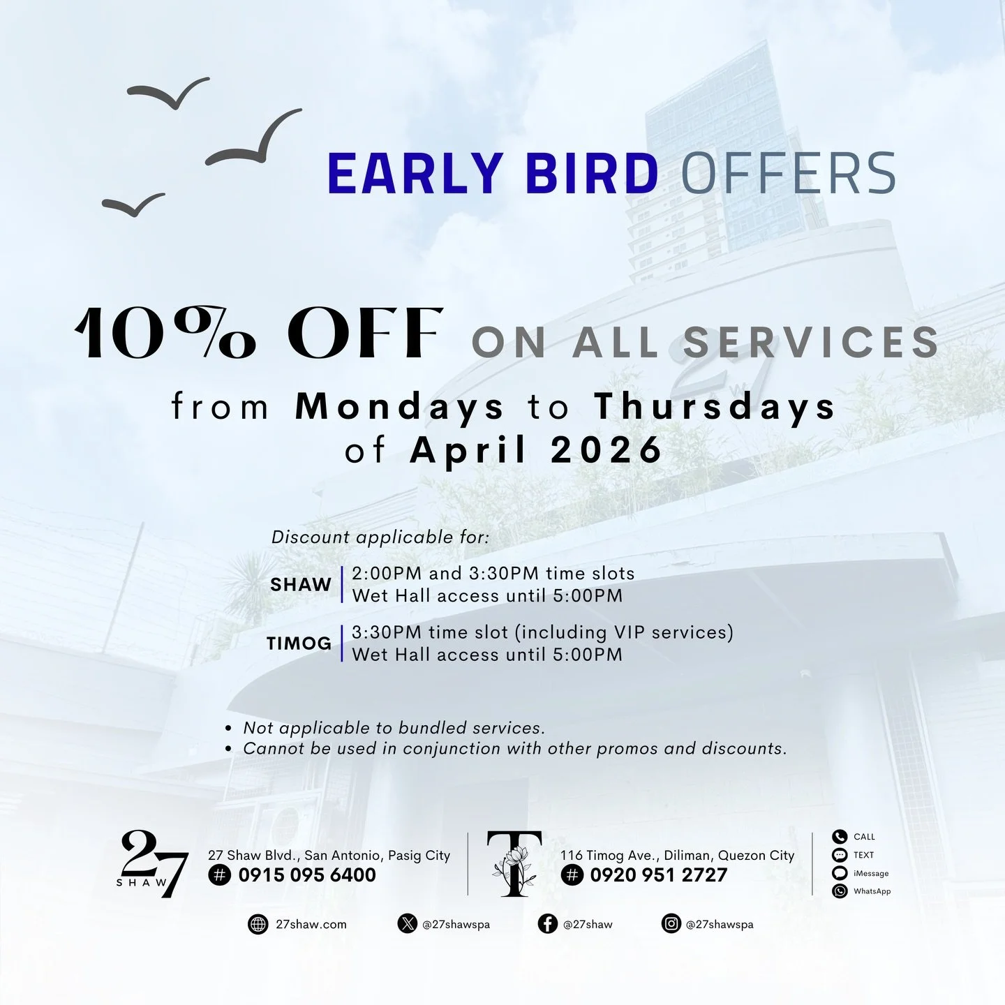 Early escape, gentle savings. ☀️

#ThisIs27Shaw
#Tby27Shaw