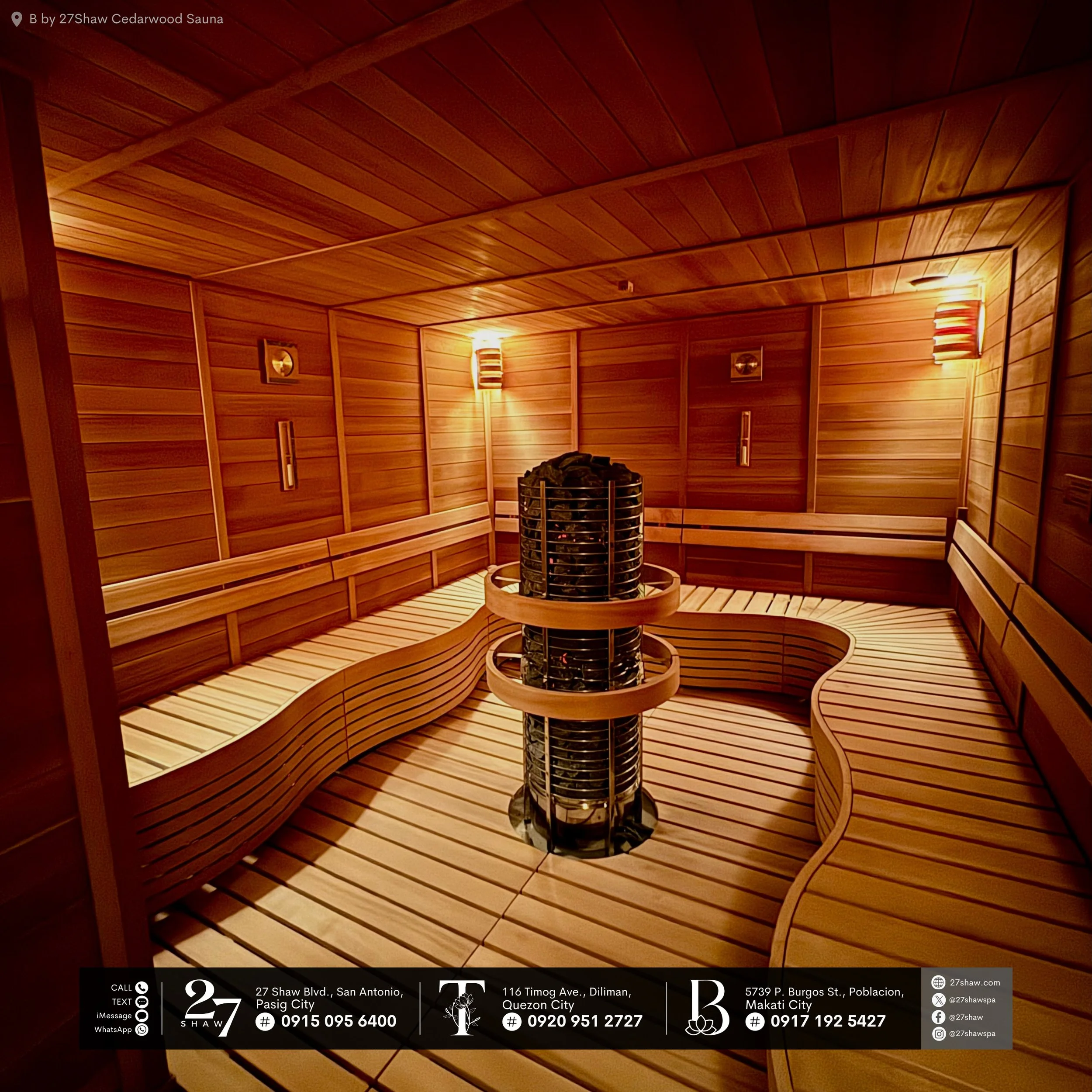 Let the enveloping heat of sauna melt away tension, support natural detoxification, and awaken a lasting sense of renewal. ♨️

📍 B by 27Shaw Cedarwood Sauna

#ThisIs27Shaw
#Bby27Shaw