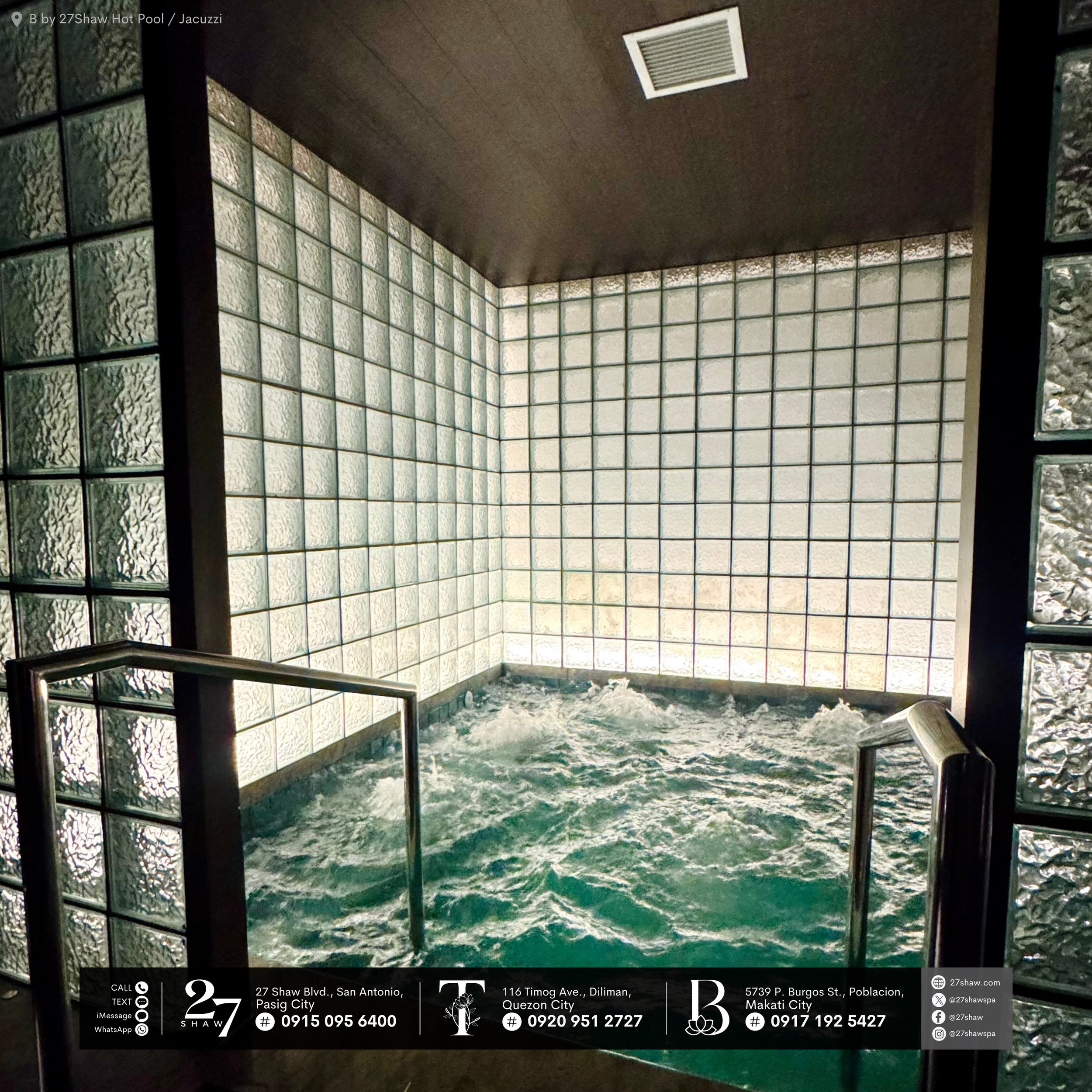 Feel the waves, forget the worries. 🌊

📍 B by 27Shaw Hot Pool / Jacuzzi

#ThisIs27Shaw
#Bby27Shaw