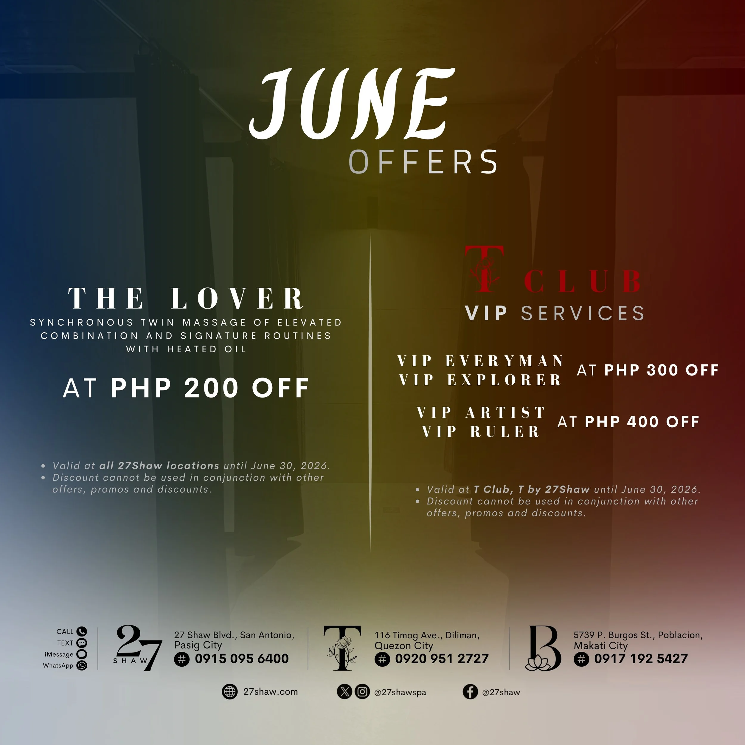 This June, embrace the freedom to indulge, unwind, and save. ✨

#ThisIs27Shaw
#27Shaw #Tby27Shaw #Bby27Shaw