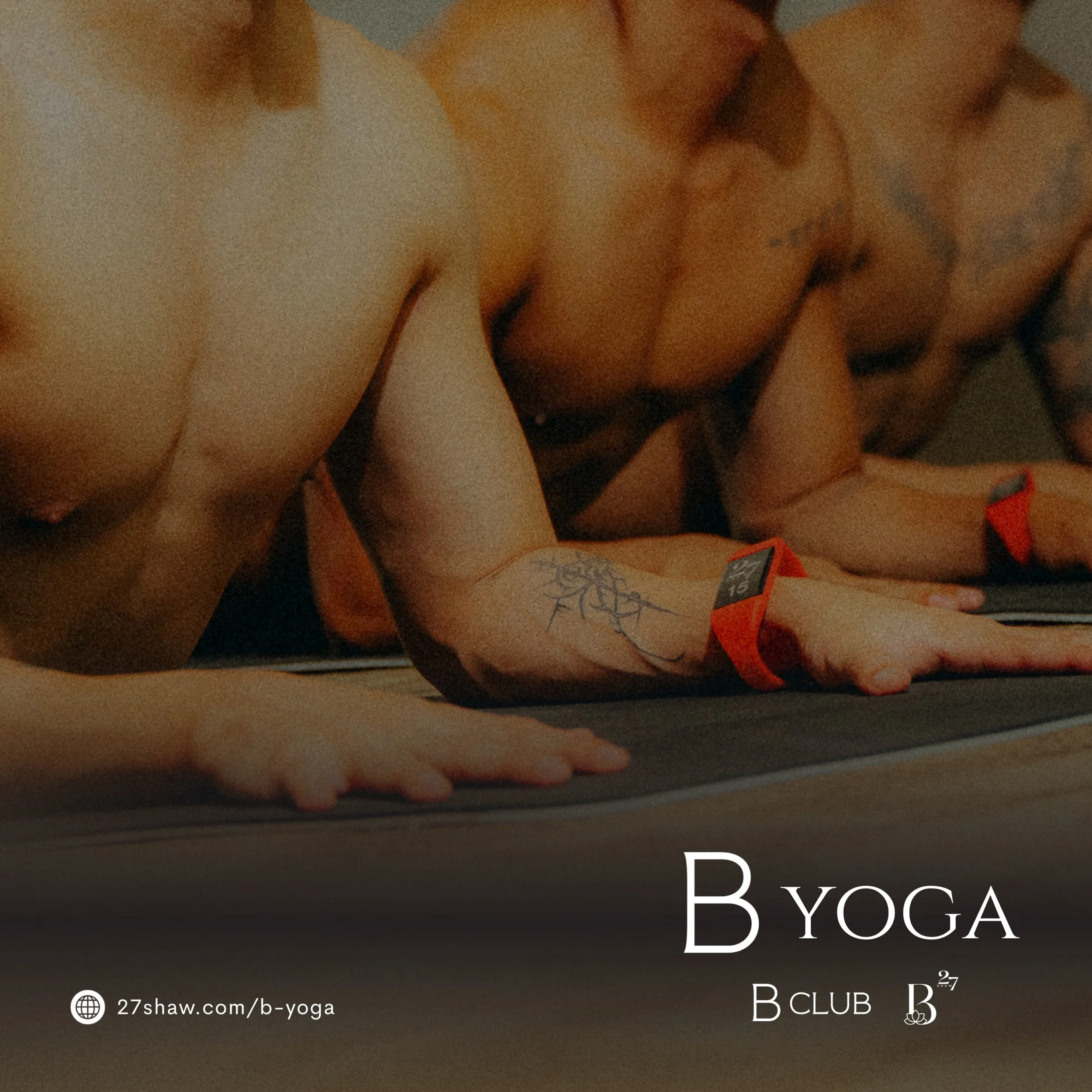 Experience the freedom of naked yoga and a deeper connection with yourself. ✨

B YOGA 🖤
A private yoga practice for men, centered on mindfulness, body acceptance, and connection.

Sunday, October 11, 2026 | 2PM
B Club, B by 27Shaw
Poblacion, Makati 