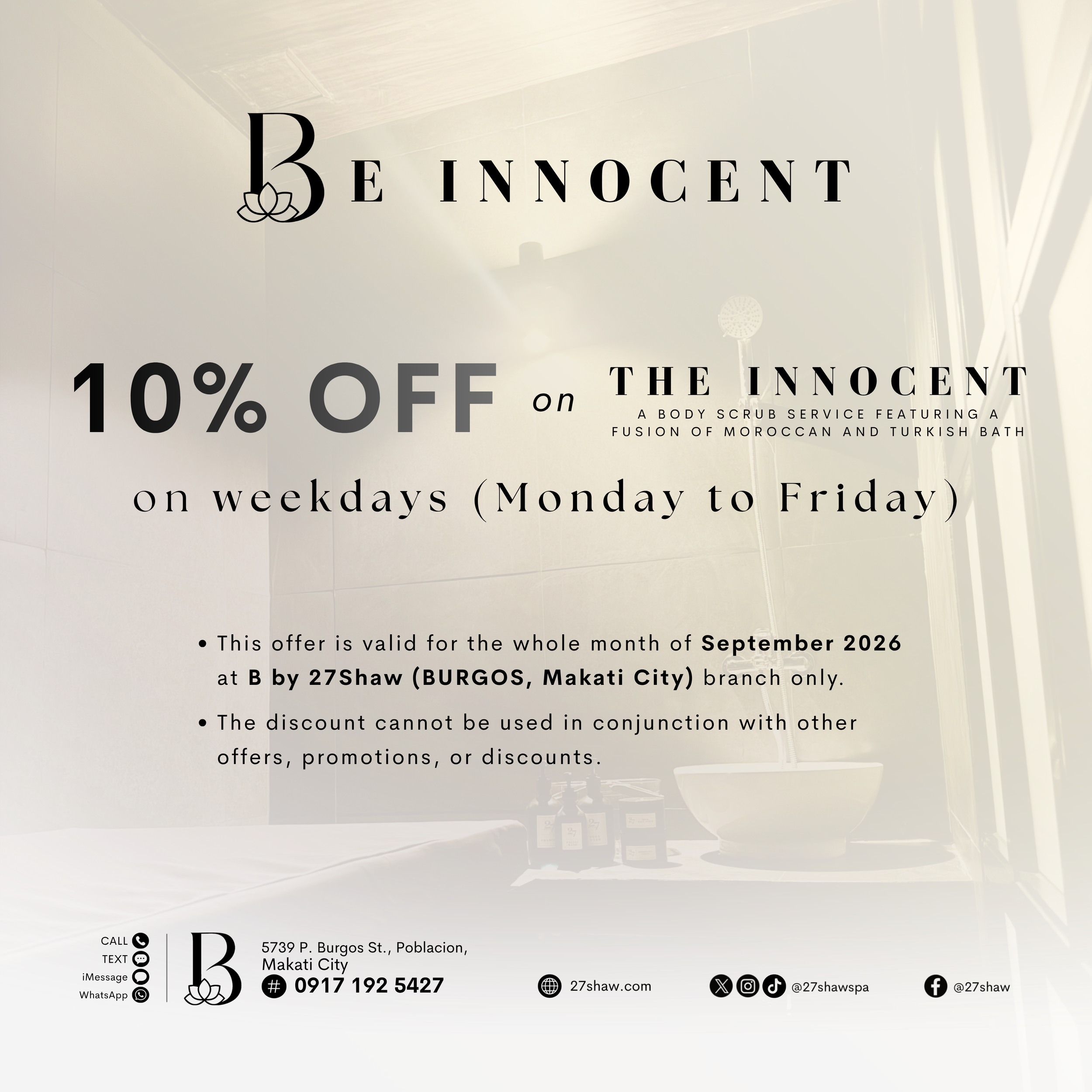 Be Innocent Offers