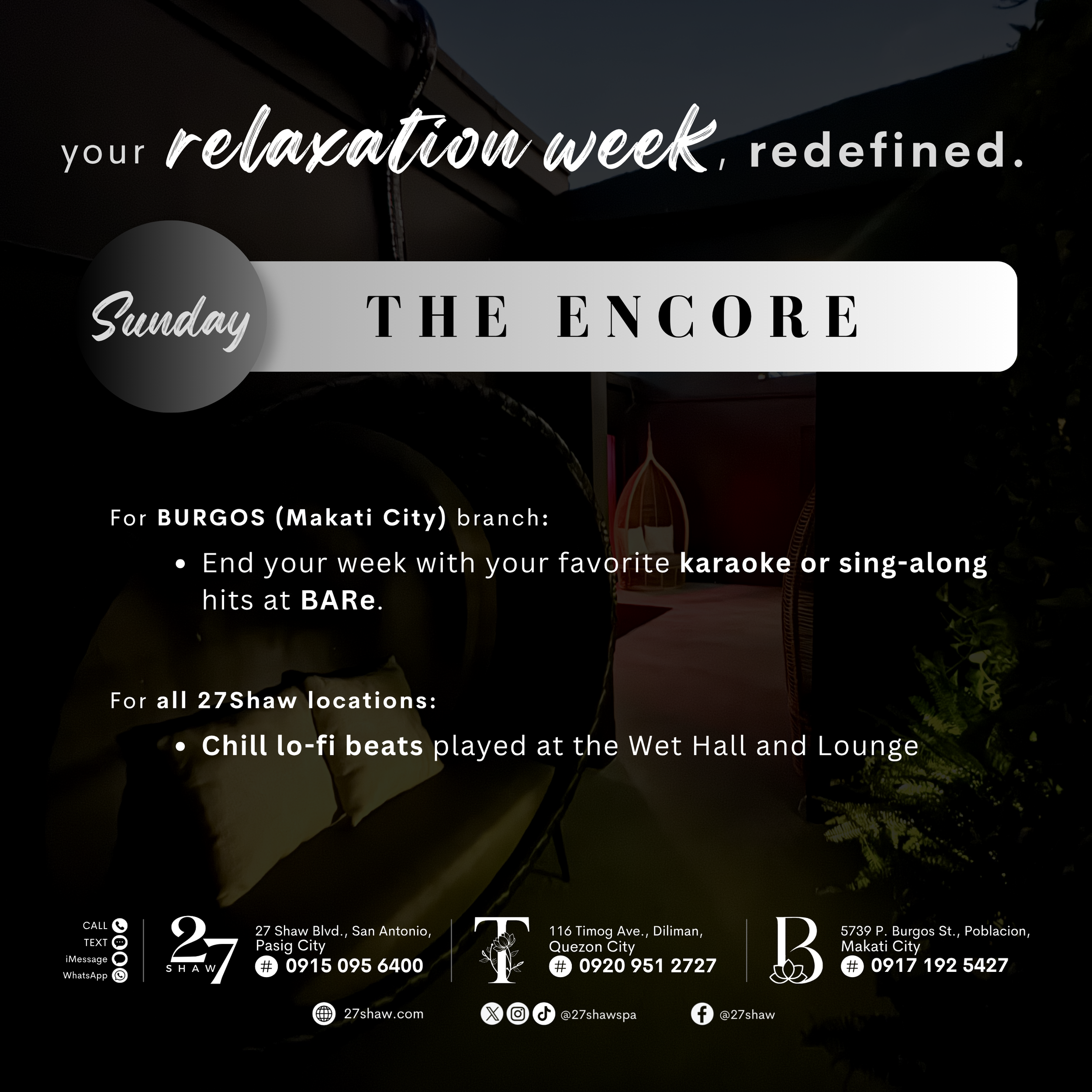 Sunday - "The Encore"