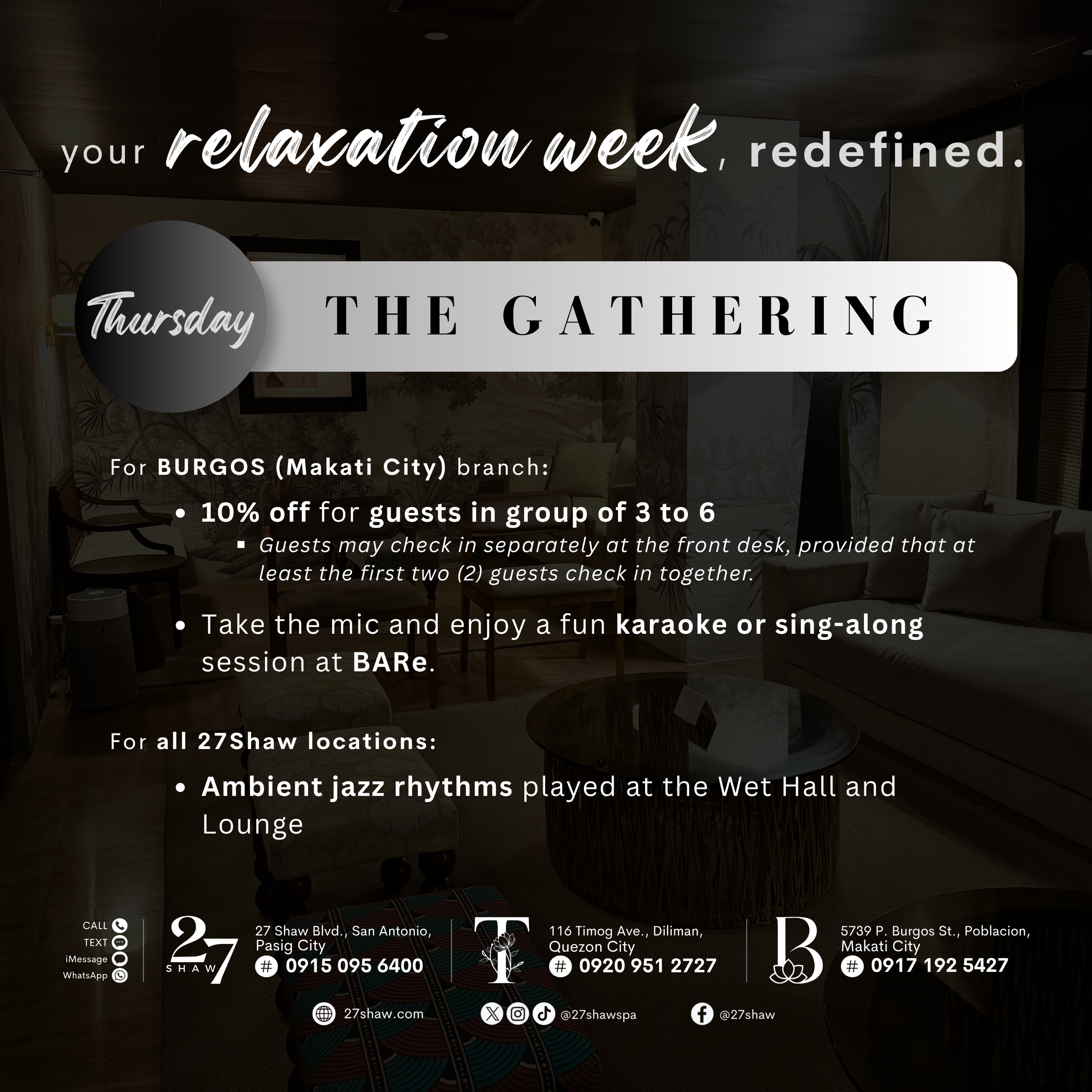 Thursday - "The Gathering"