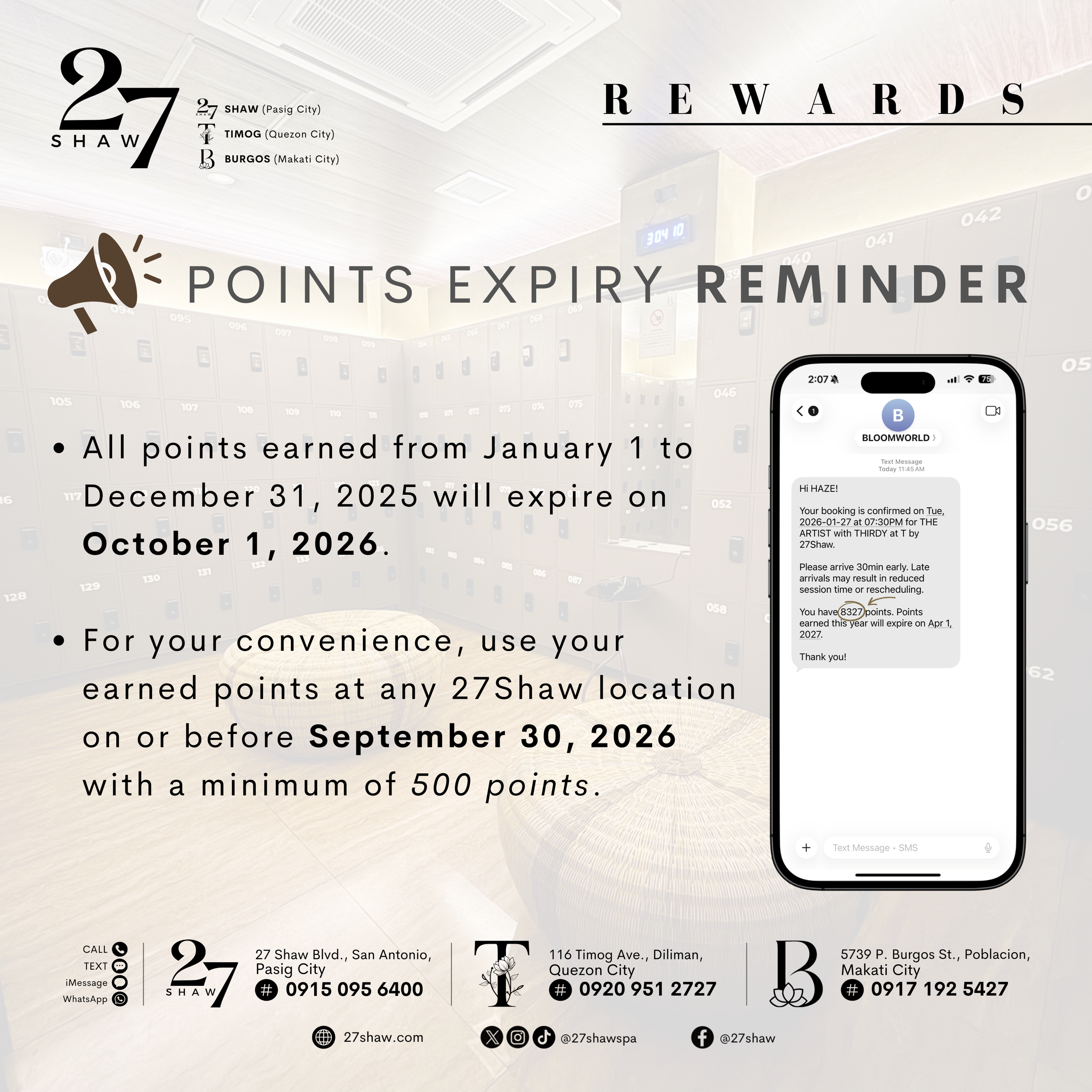 Points Expiry Reminder
