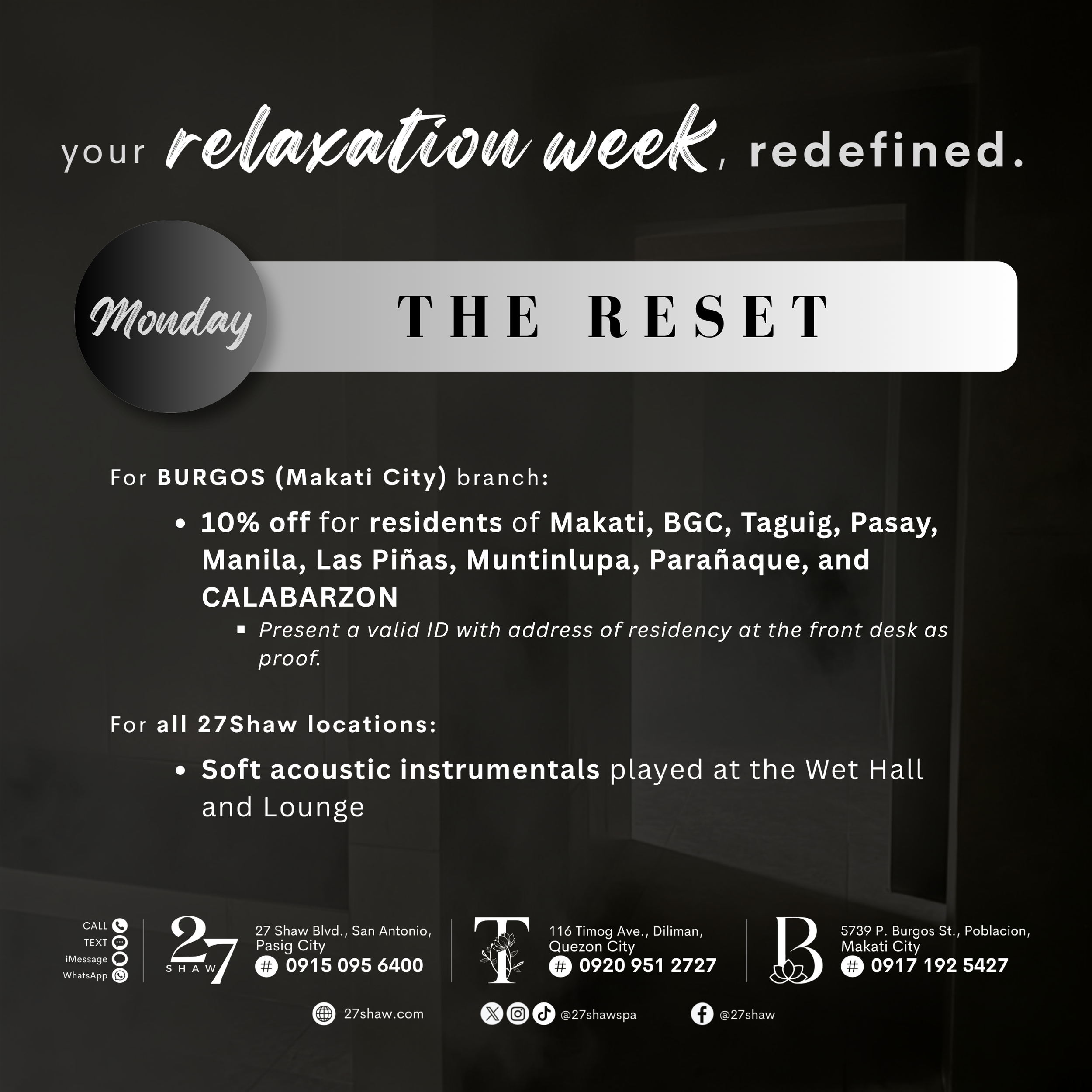 Monday - "The Reset"