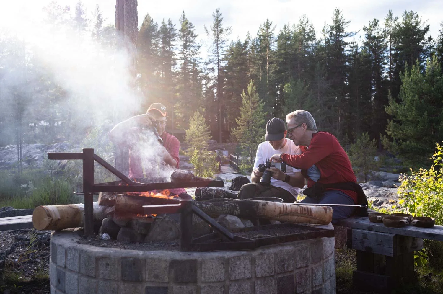 Lagerfeuer in Lappland