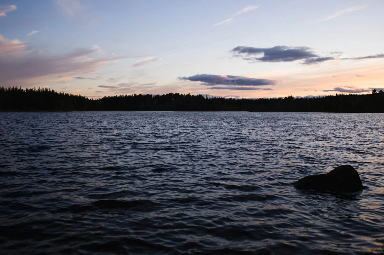 Sonnenuntergang Lappland