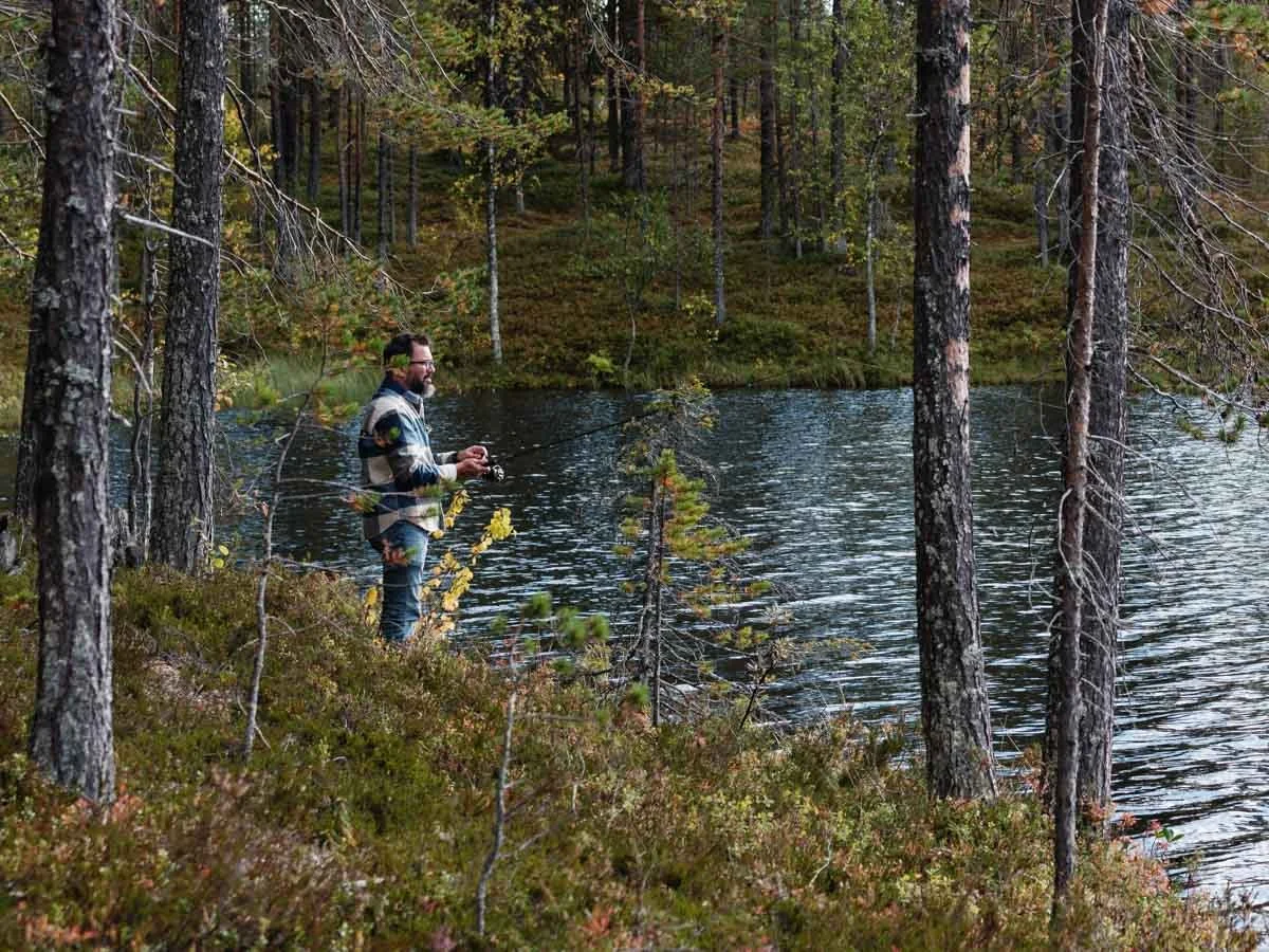Fischen in Lappland