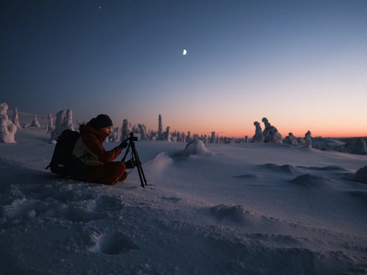 Frédéric Diserens fotografiert die Winterlandschaft in Lappland