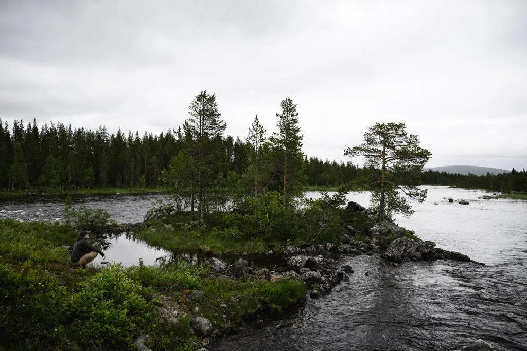 Tobias Ellenberger geniesst das Leben in der Natur in Schwedisch-Lappland