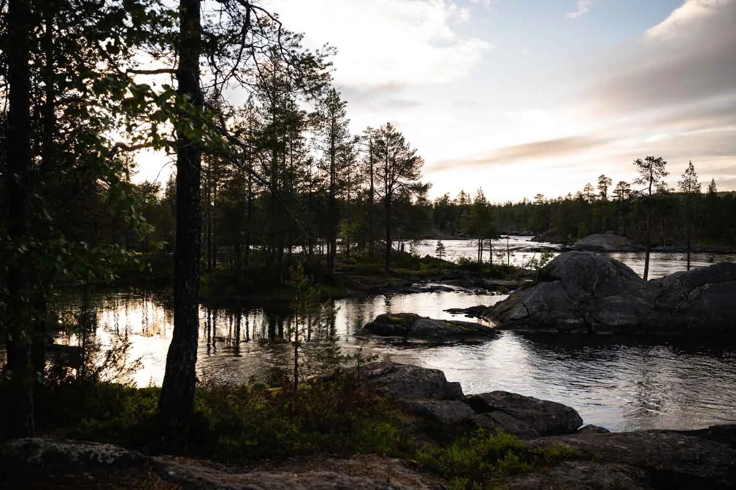 Wanderung in Schwedisch-Lappland Trollforsen