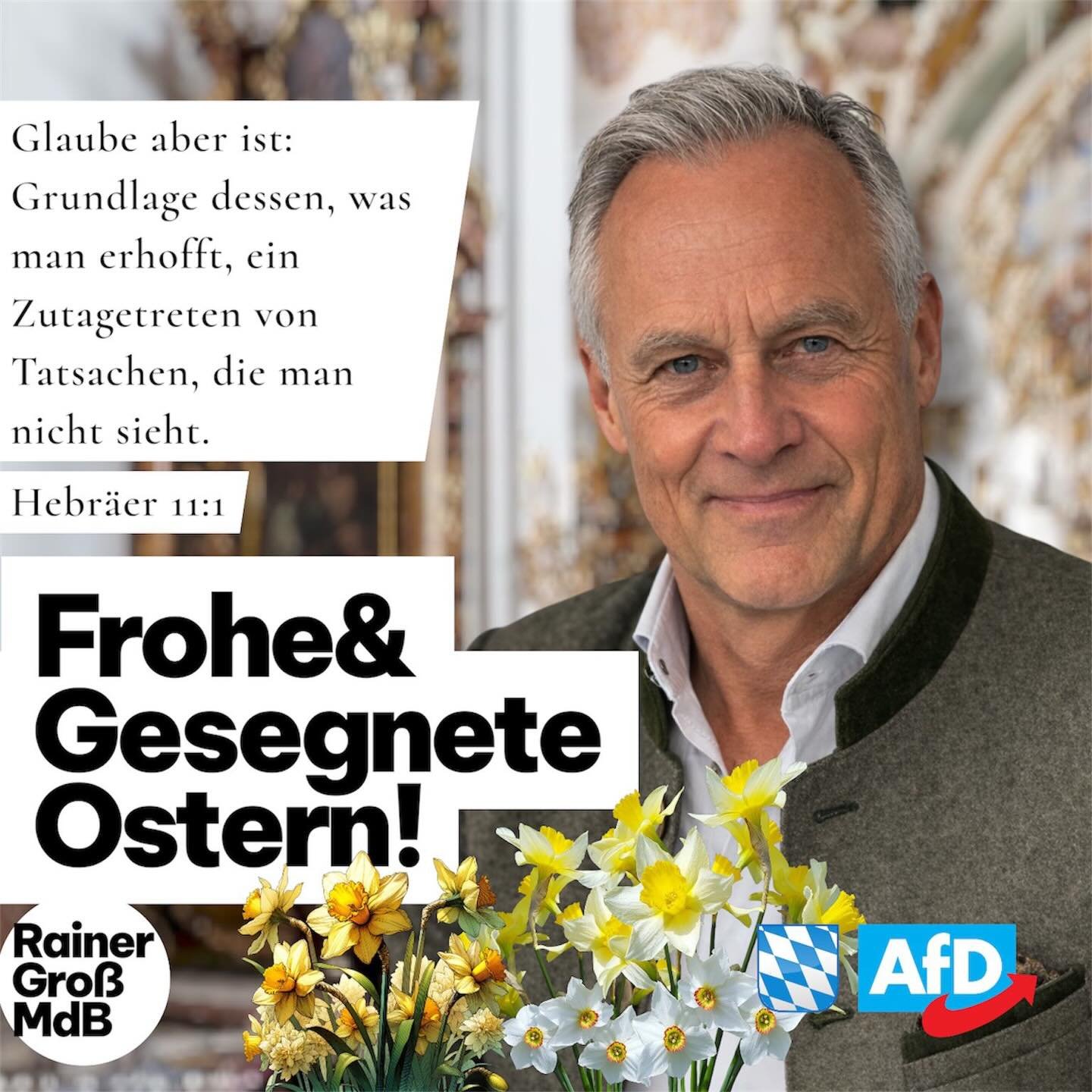Er ist wahrhaftig auferstanden!!

Ich w&uuml;nsche Ihnen und Ihren Familien ein frohes und gesegnetes Osterfest. 💐