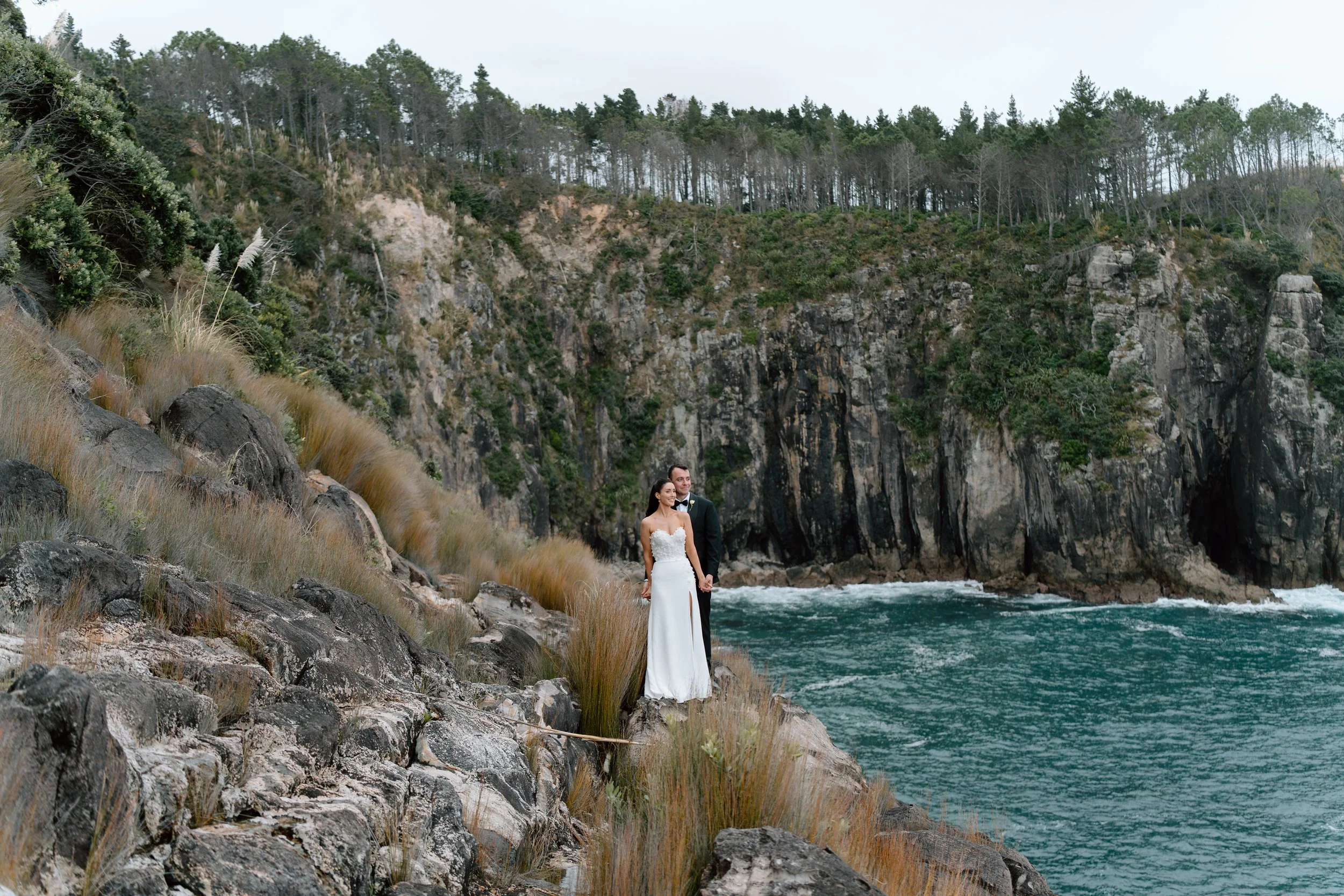 Orua Beach house wedding