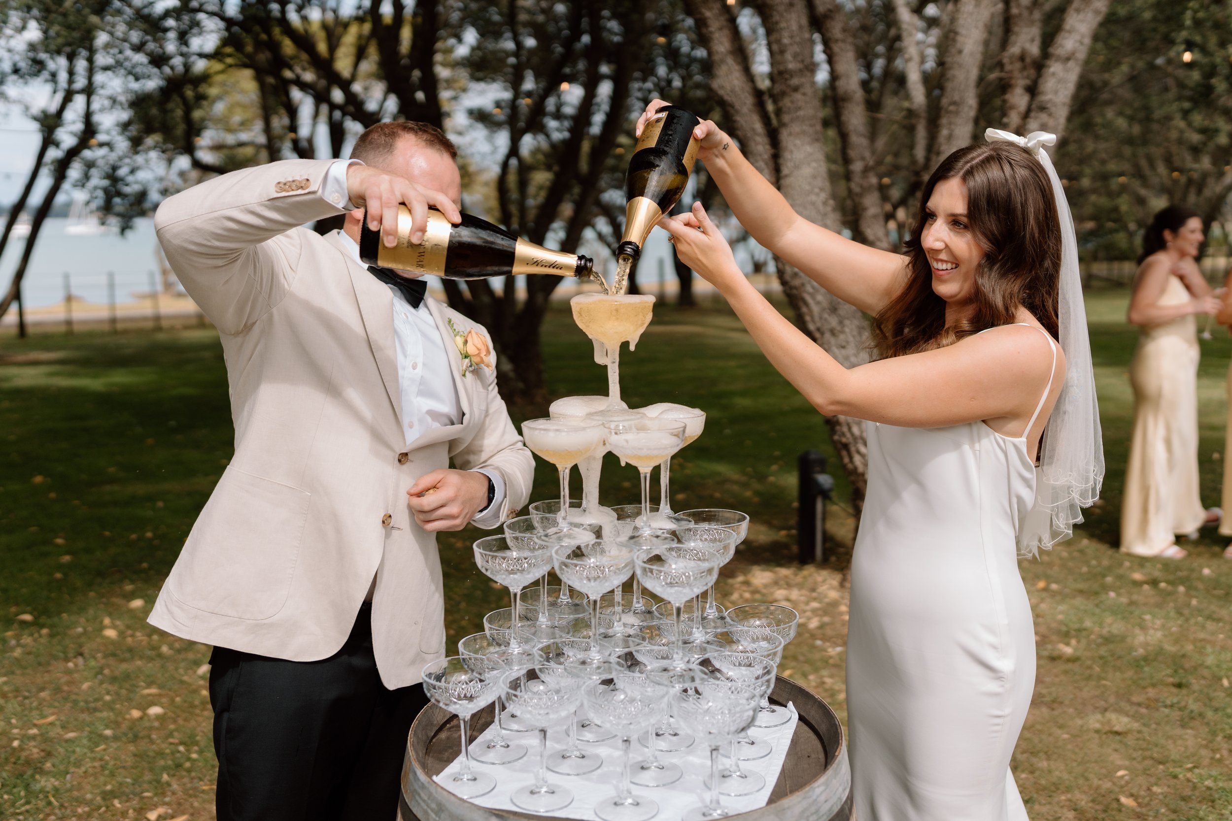 Wedding at Man O' War in Waiheke photographed by Wild Souls