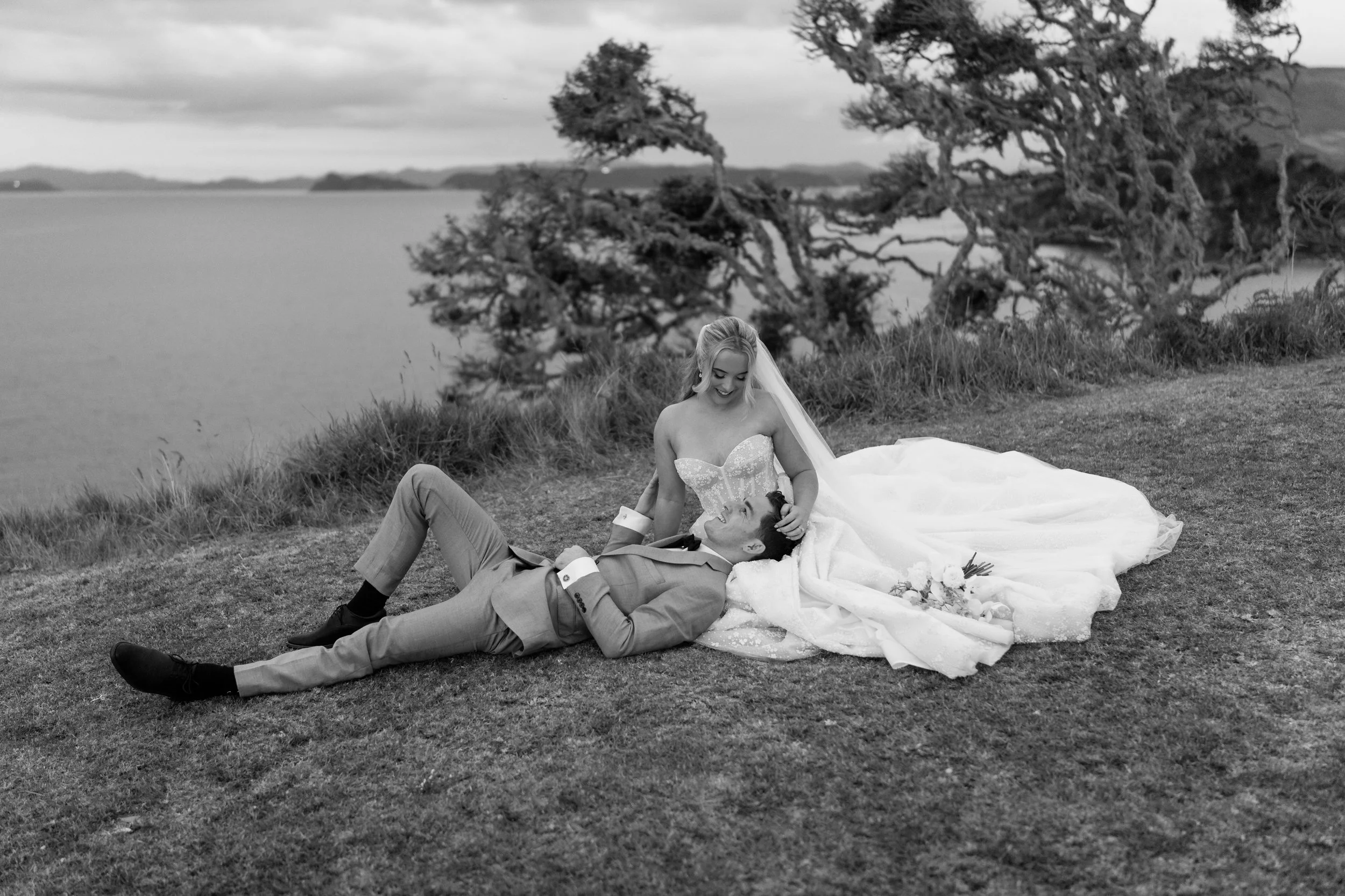Baylys Farm Wedding at Paihia. Coastal Wedding venue in Bay of Island. Best Wedding Photographer at Baylys Farm
