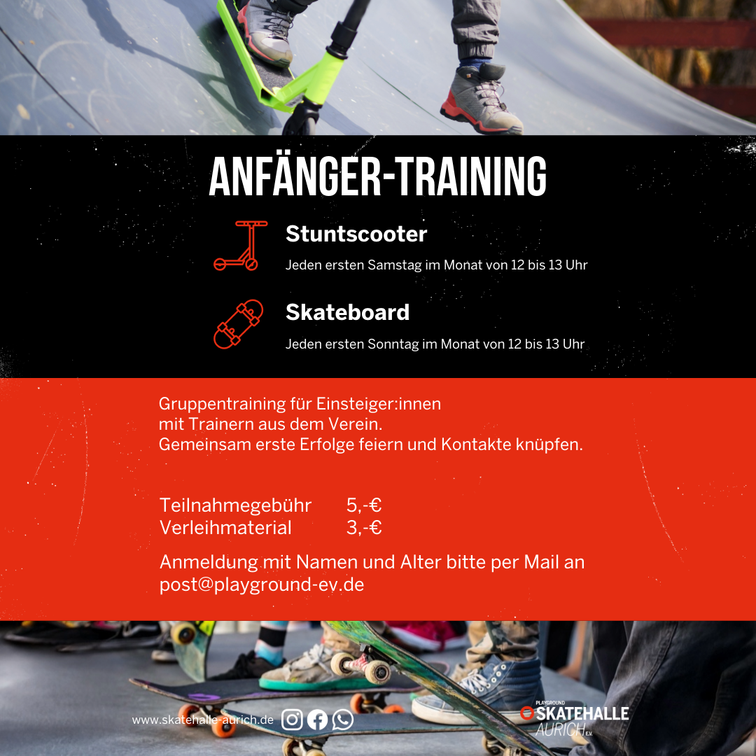 Skateboard Anfängertraining
