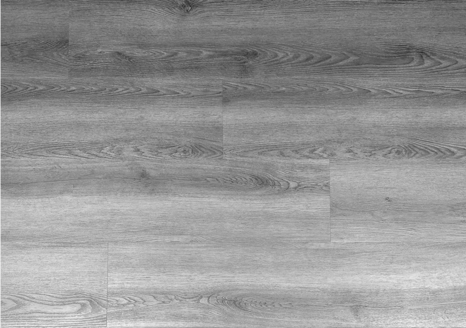 Piso de madeira cinza com padrão de instalação em tábuas.