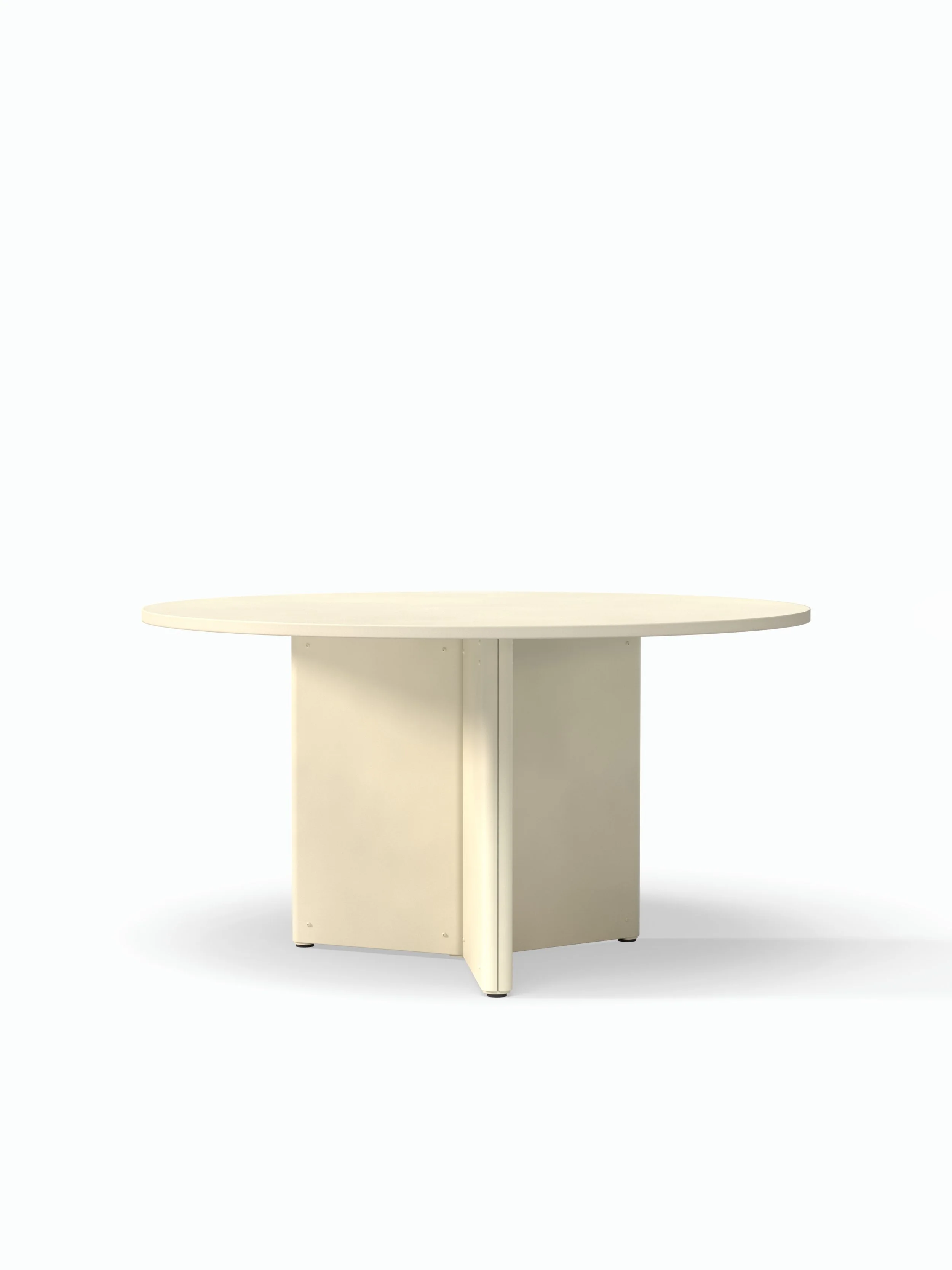 arc eettafel - pfleiderer beige grey - ral 1013 parelwit