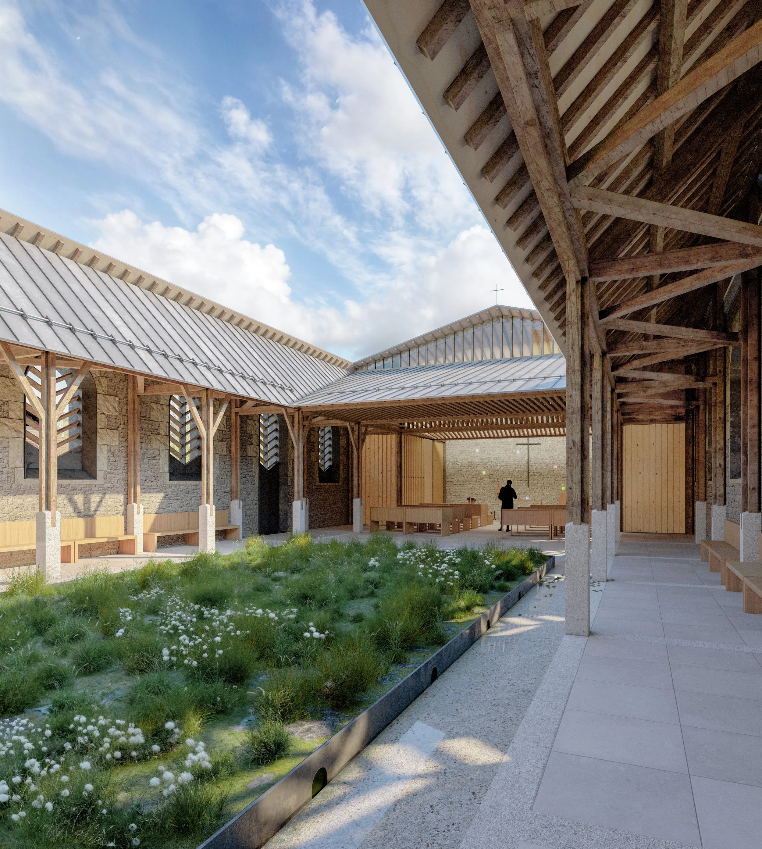 Goetschy Cabello Architects, Chapel, Villeneuve-d’Amont