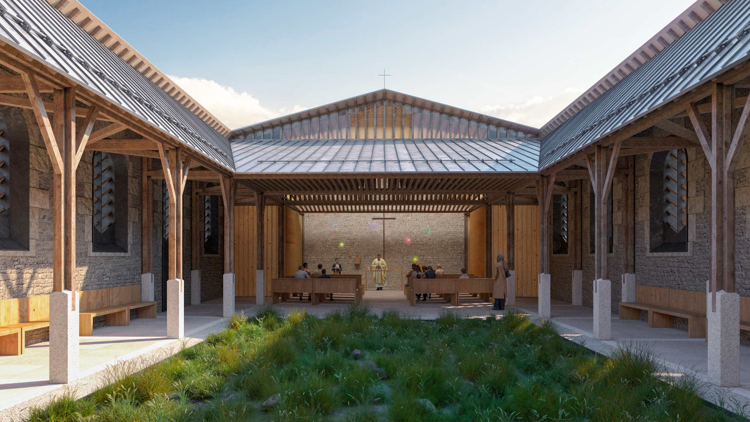 Goetschy Cabello Architects, Chapel, Villeneuve-d’Amont