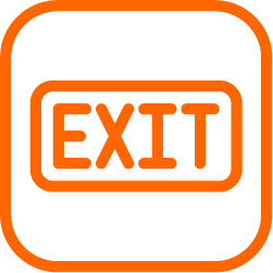 icon symbolising emergency exit lighting installation perth