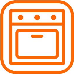 Icon of an oven symbolising electrical appliance installation Perth