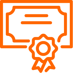 icon of a certificate to symbolise qualified CCTV Security Camera Installation in Perth