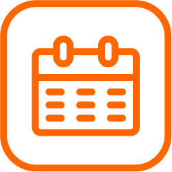 icon of a calendar, symbolising routine service schedules undertaken by Perth Commercial Electricians