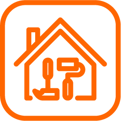 Icon symbolising home renovations and remodelling electrical upgrades in Perth