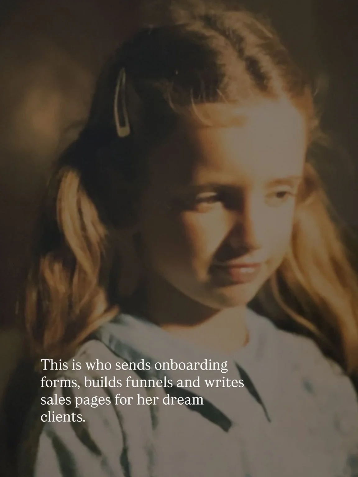 She&rsquo;s not in the past. She&rsquo;s in every business decision I make. She&rsquo;s in the contraction, the fear, the not enough. And she&rsquo;s also in the joy, the breakthroughs, the dancing, the celebrating and adventures. 
Remembering her an