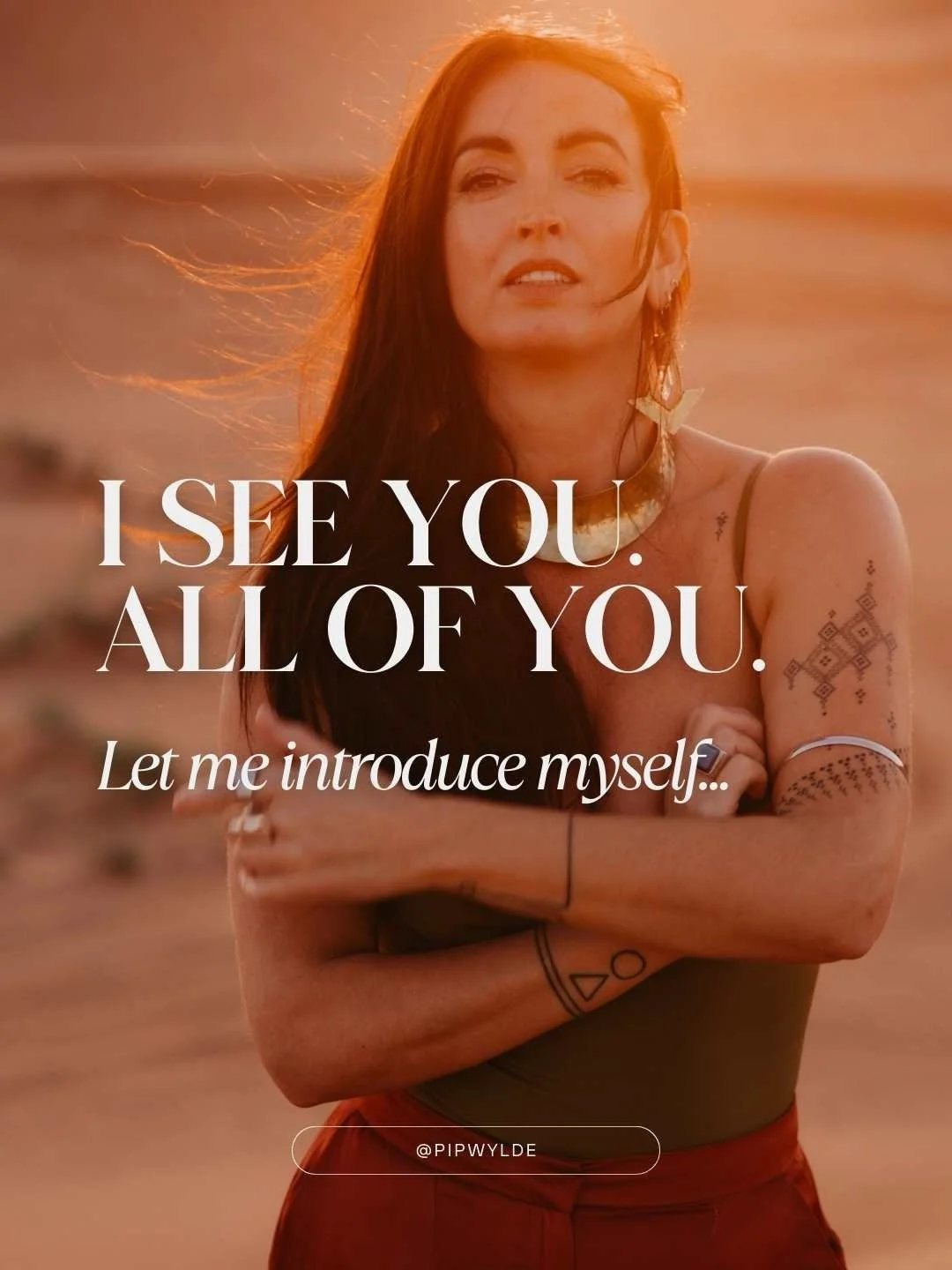 Welcome to my world. 🌙
I&rsquo;m Pip Wylde, Somatic Business Coach, author, retreat leader, Ritual facilitator, Senior Yoga Teacher and the woman who will see in you what you haven&rsquo;t yet dared to claim for yourself.

If you&rsquo;re an establi