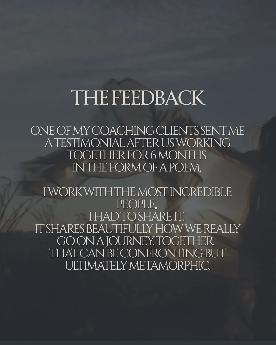 Thank you @becbon_ ✨🌙 
Such a beautiful poem to receive from our journey of 6 months 1:1 coaching.
This was just too beautiful not to share and it&rsquo;s was shared with Becky&rsquo;s consent.