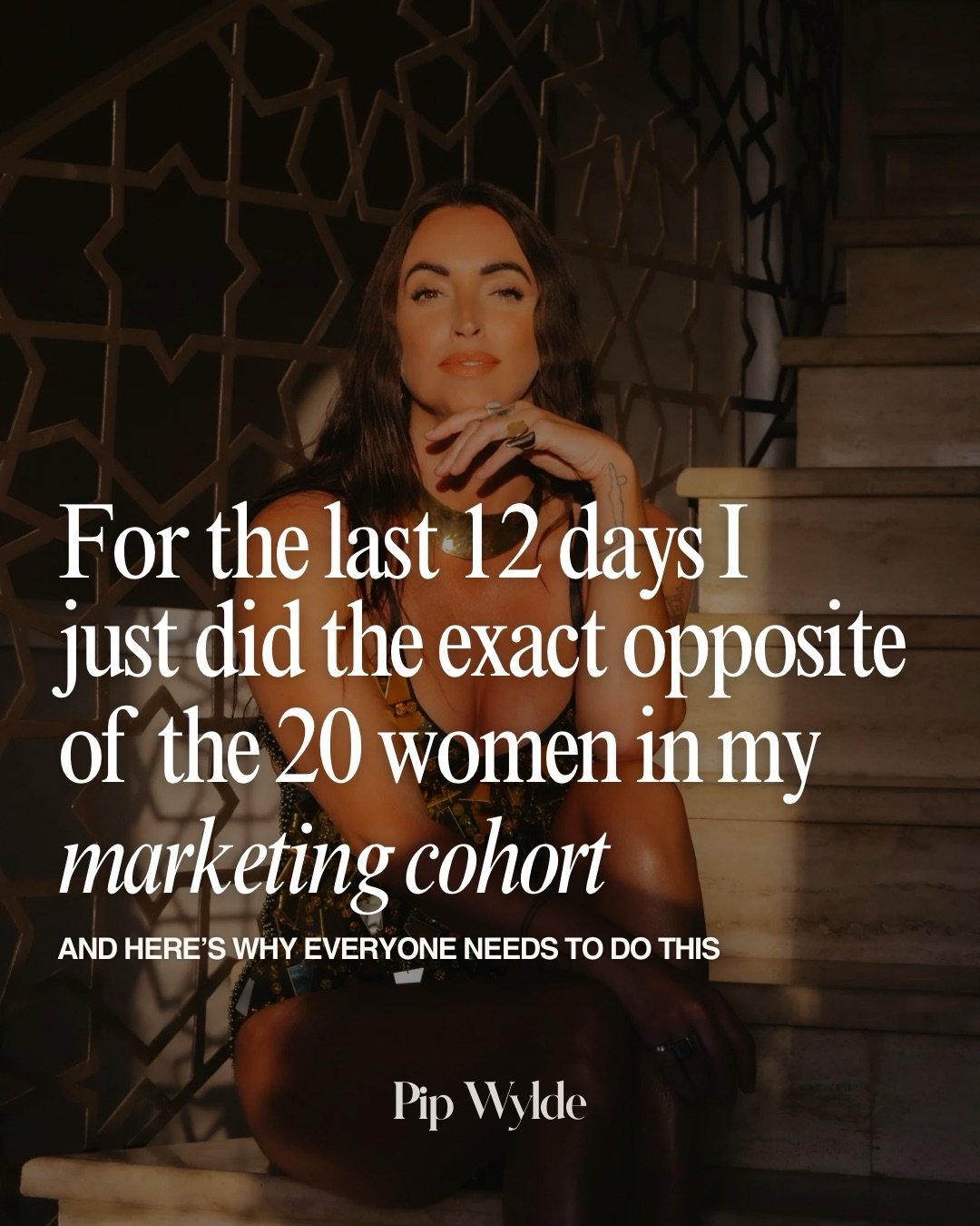 Get me out the SOUP of SAMENESS, I don&rsquo;t want your trends, I AM THE TREND. 💥 
We need to stop editing and diluting and start owning EXACTLY who we are.