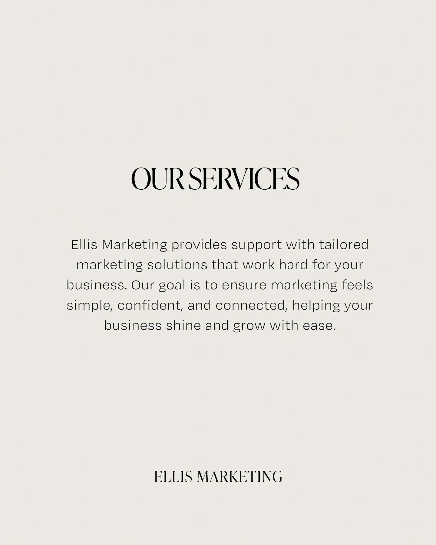 Ready to elevate your brand? Let&rsquo;s bring your vision to life. 

Contact us or visit ellismarketing.com.au to get started. 

#EllisMarketing #DigitalMarketing #SocialMediaStrategy #SmallBusinessSupport #BrandGrowth