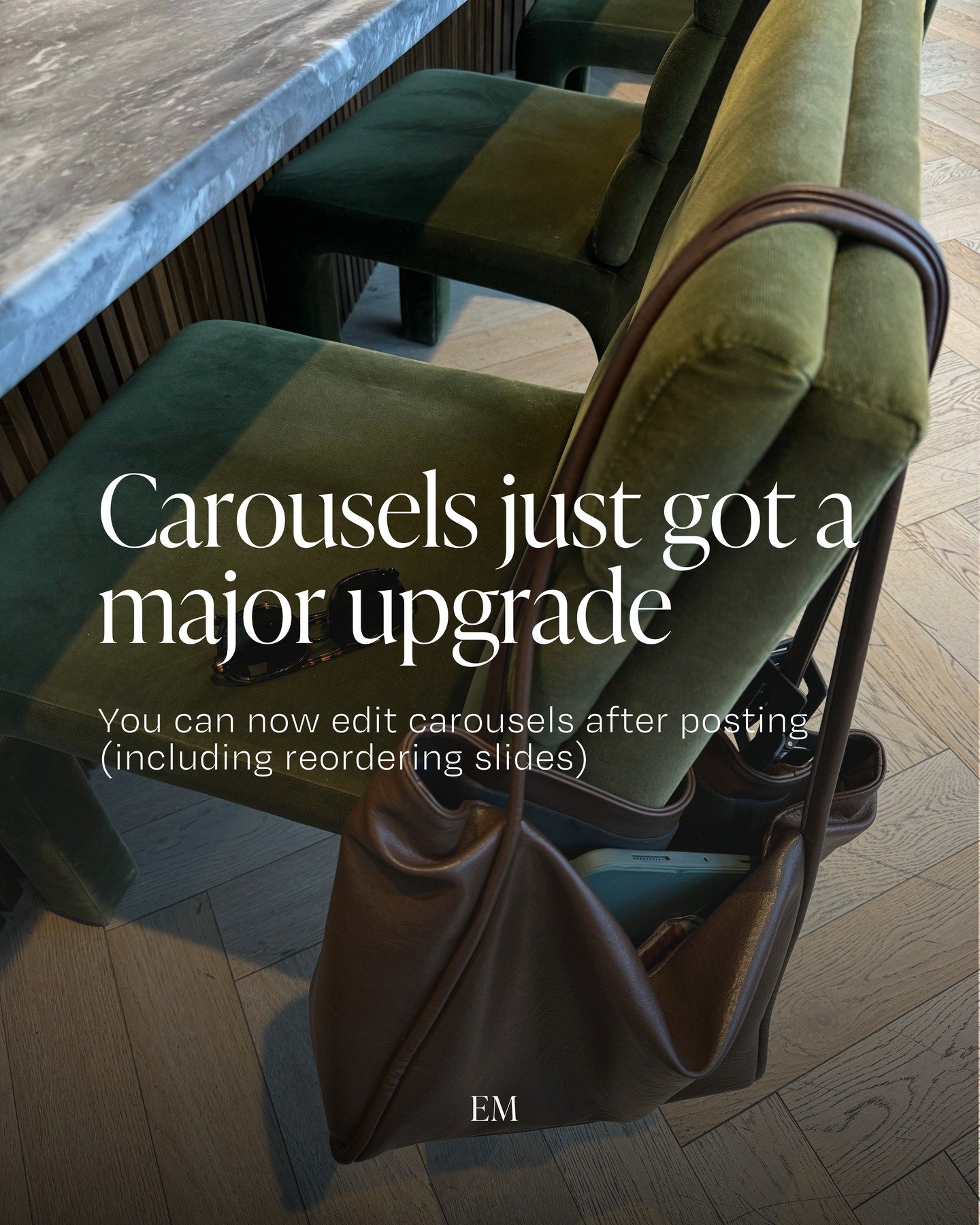 Meta is rolling out a carousel update across Instagram, allowing select accounts to reorder and remove slides after publishing.

A subtle but meaningful shift &mdash; giving creators the ability to refine content based on real performance.

It reinfo