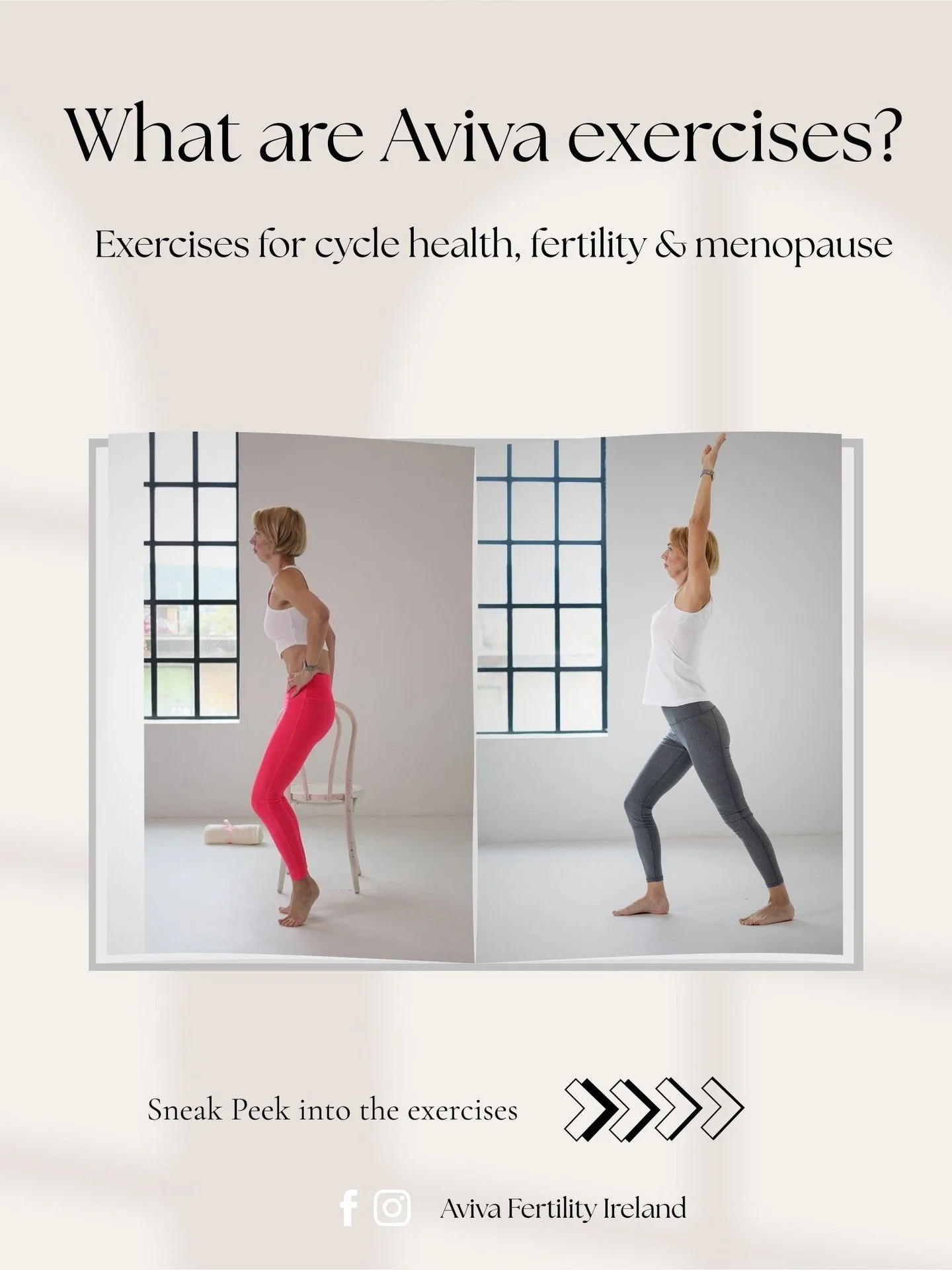 What are Aviva exercises?

They are a structured sequence of uniquely designed movements focusing on the lumbar and pelvic area of the body.

Women learn the exercises in a workshop and can then continue practicing regularly.

If you&rsquo;re new to 