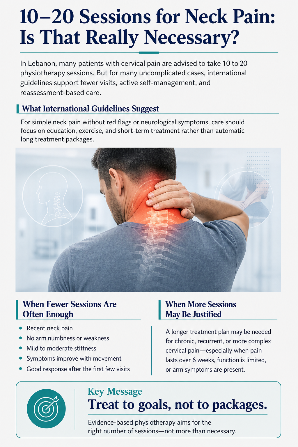 How Many Physiotherapy Sessions Are Needed to Treat Cervical Pain in Lebanon?