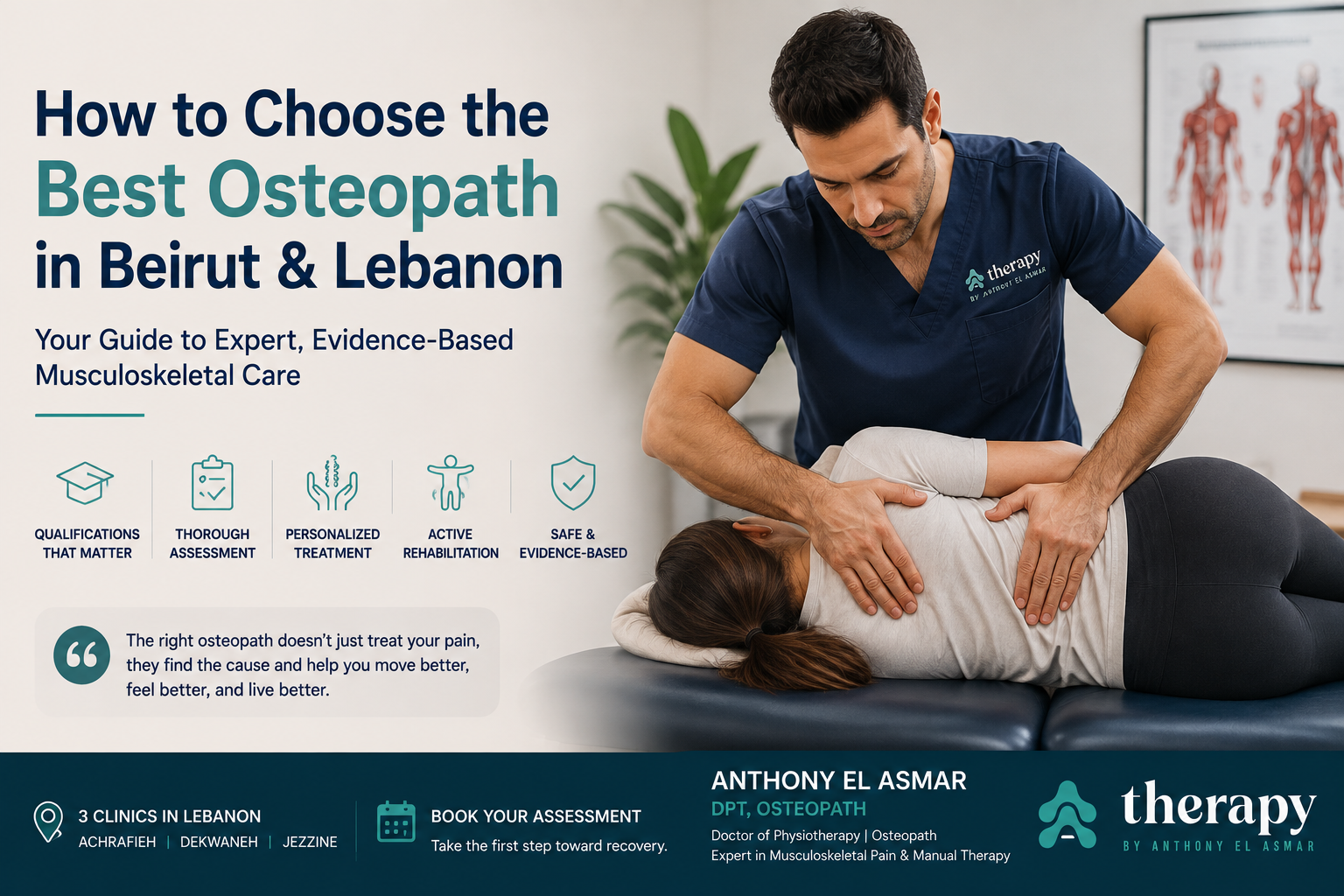 How to Choose the Best Osteopath in Beirut &amp; Lebanon for Back, Neck and Musculoskeletal Pain