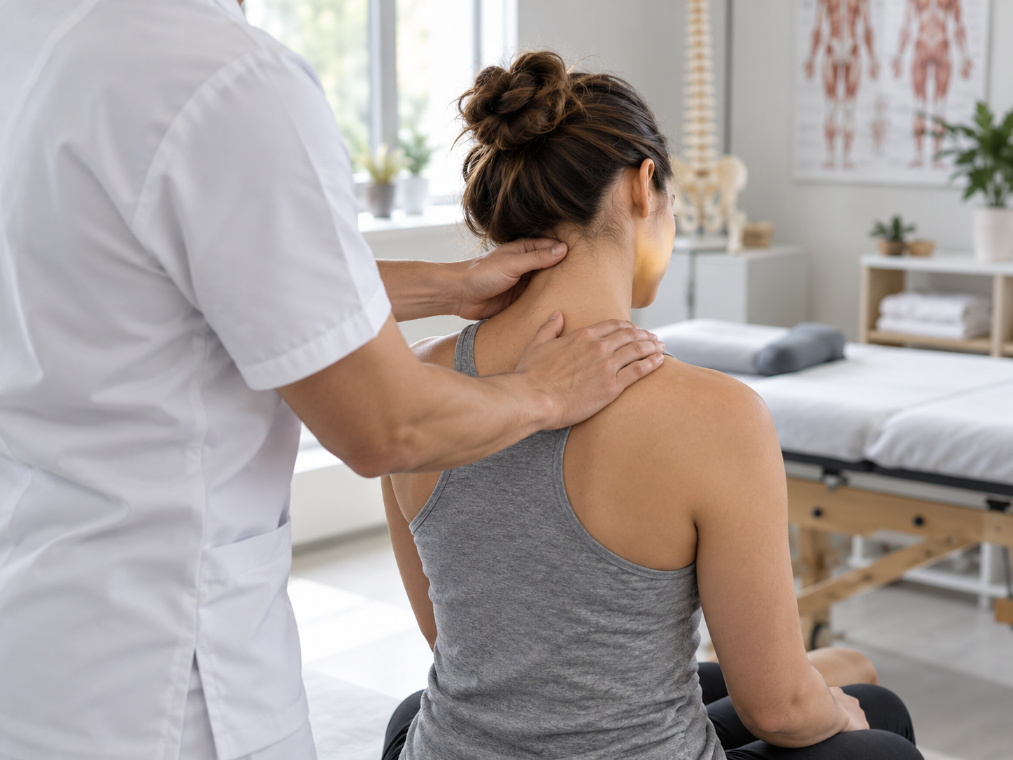Physiotherapy and osteopathy treatment for neck and shoulder pain at AA Clinics in Beirut, Lebanon