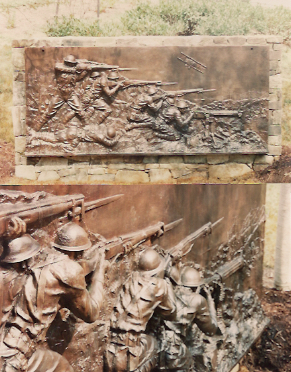 Felix De Weldon Bronze Battle Scene Reliefs