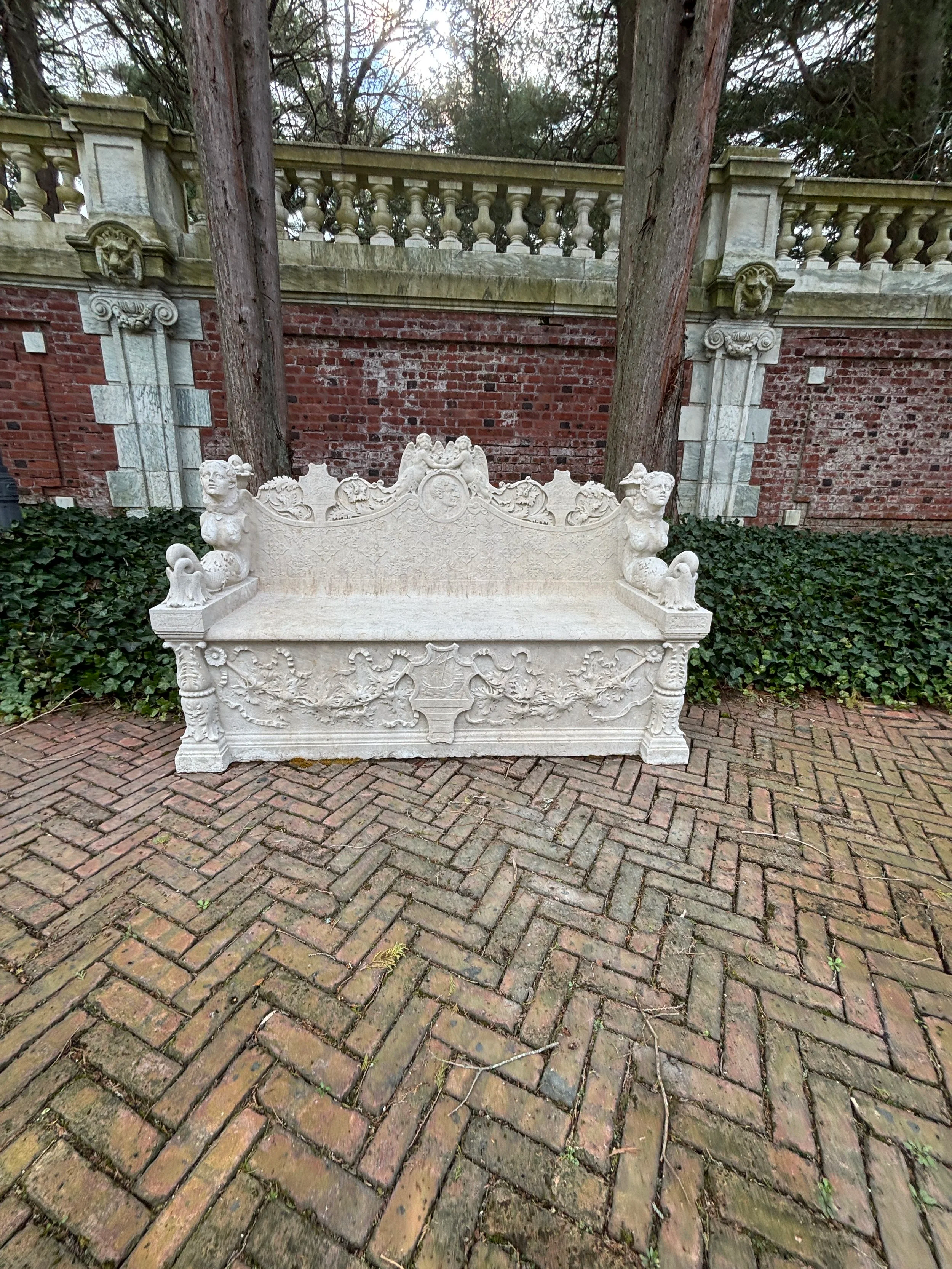 19th Century Marble Benches