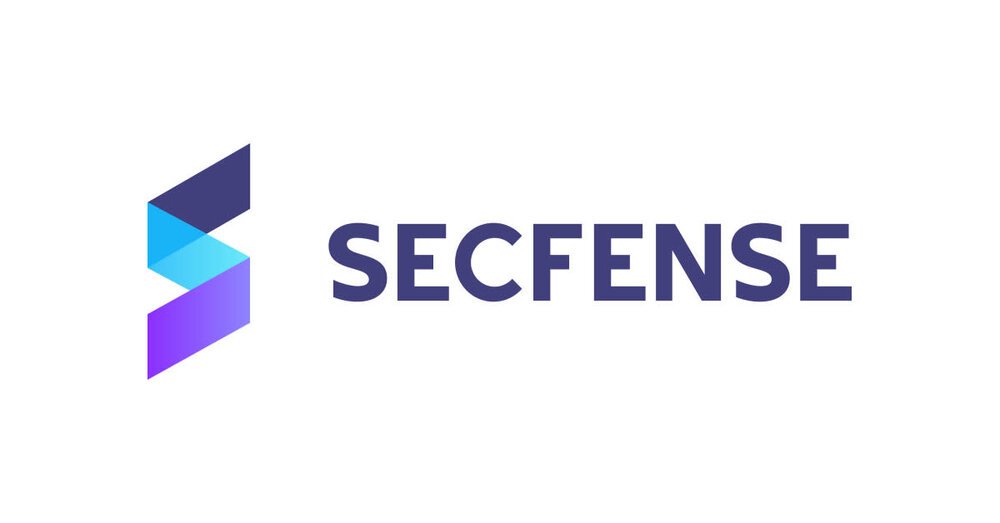 SECFENSE logo with a stylized S icon on the left and the word 'SECENSE' in purple text on the right.