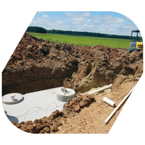 Septic tank instal
