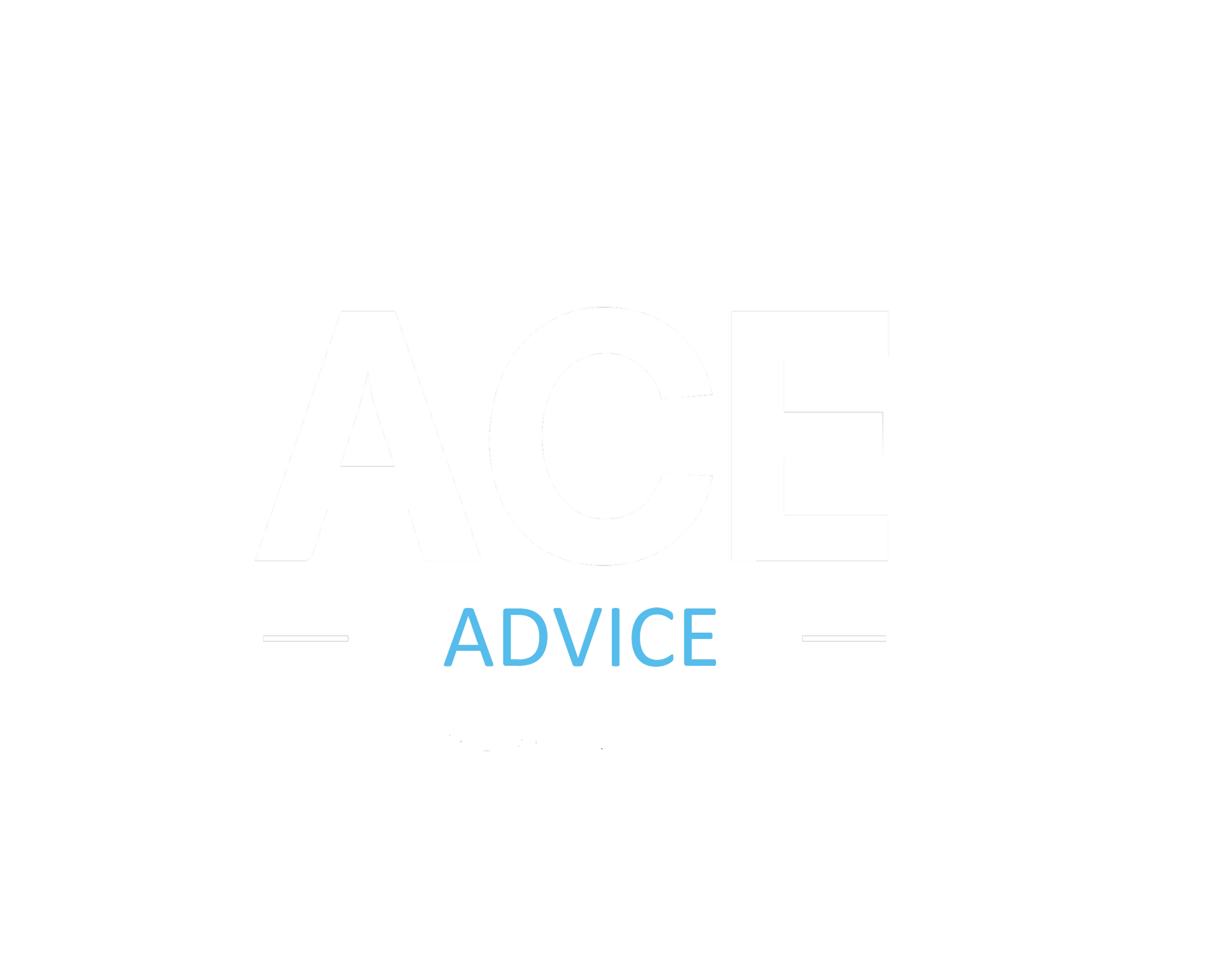 ACE Advice white logo