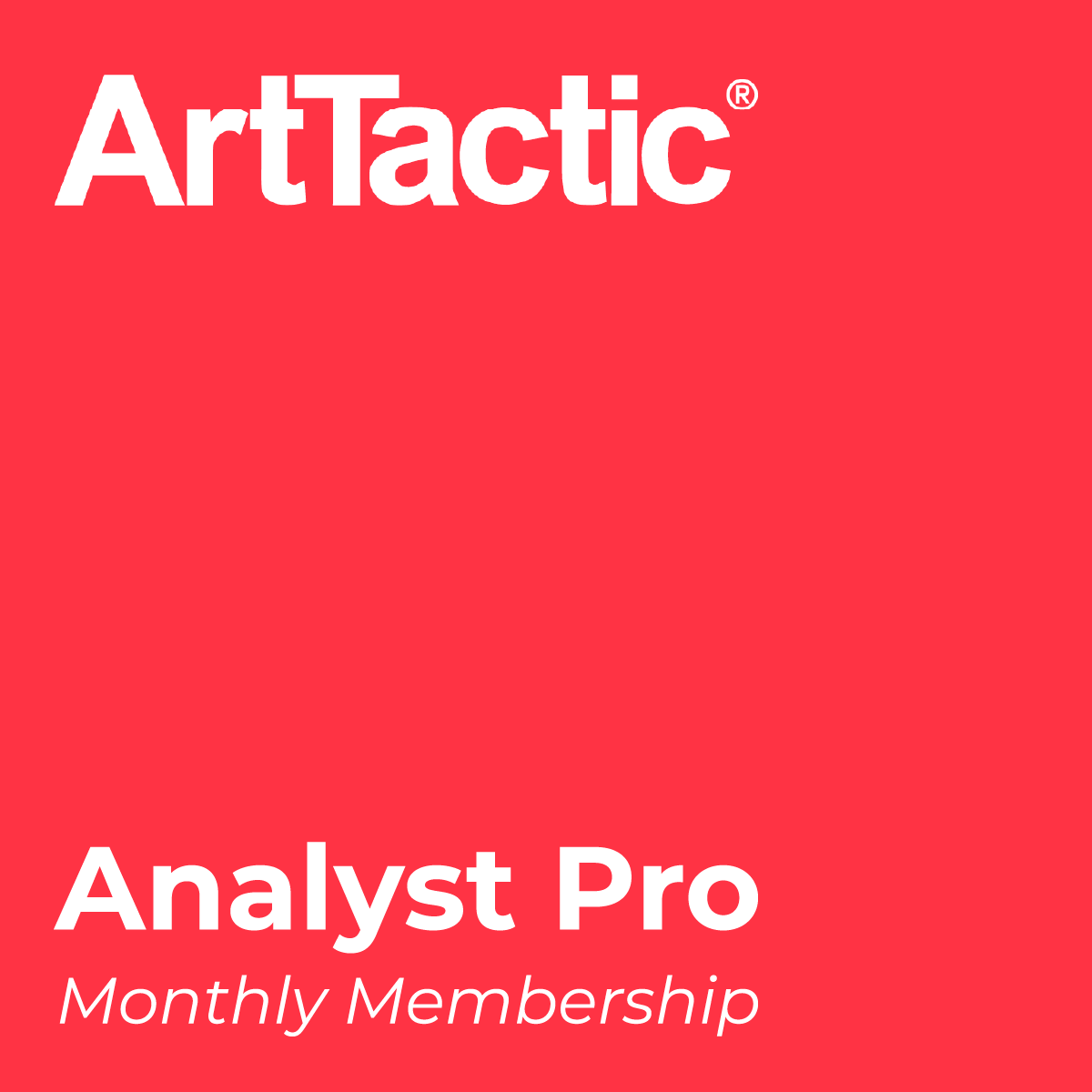 ArtTactic Analyst Pro Membership