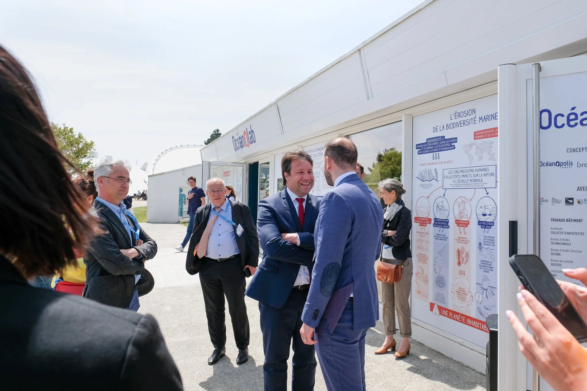 Visite du commissaire européen Virginijus Sinkevicius aux Journées européennes de la mer, Brest