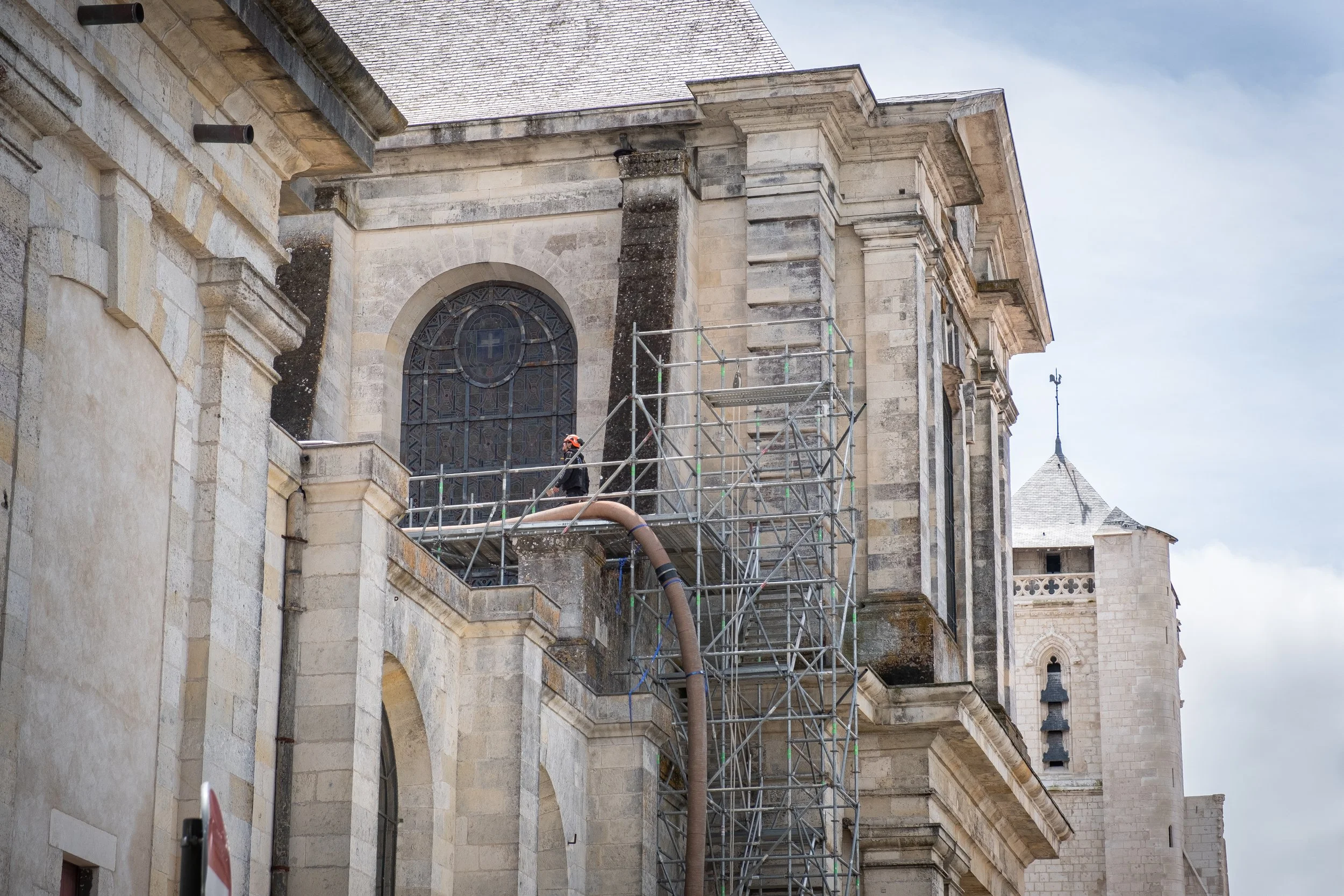 Groupe Jarnias - Nettoyage de la voûte, Cathédrale de La Rochelle